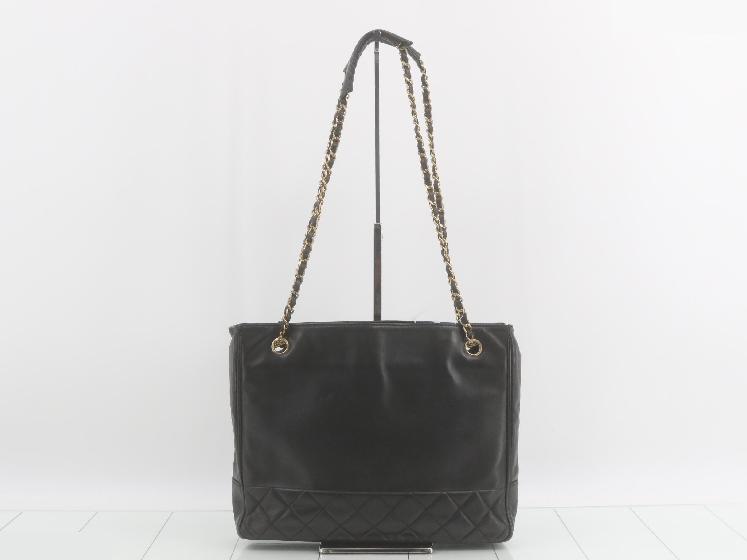 Matelassé Lamb Chain Tote Bag — view 2