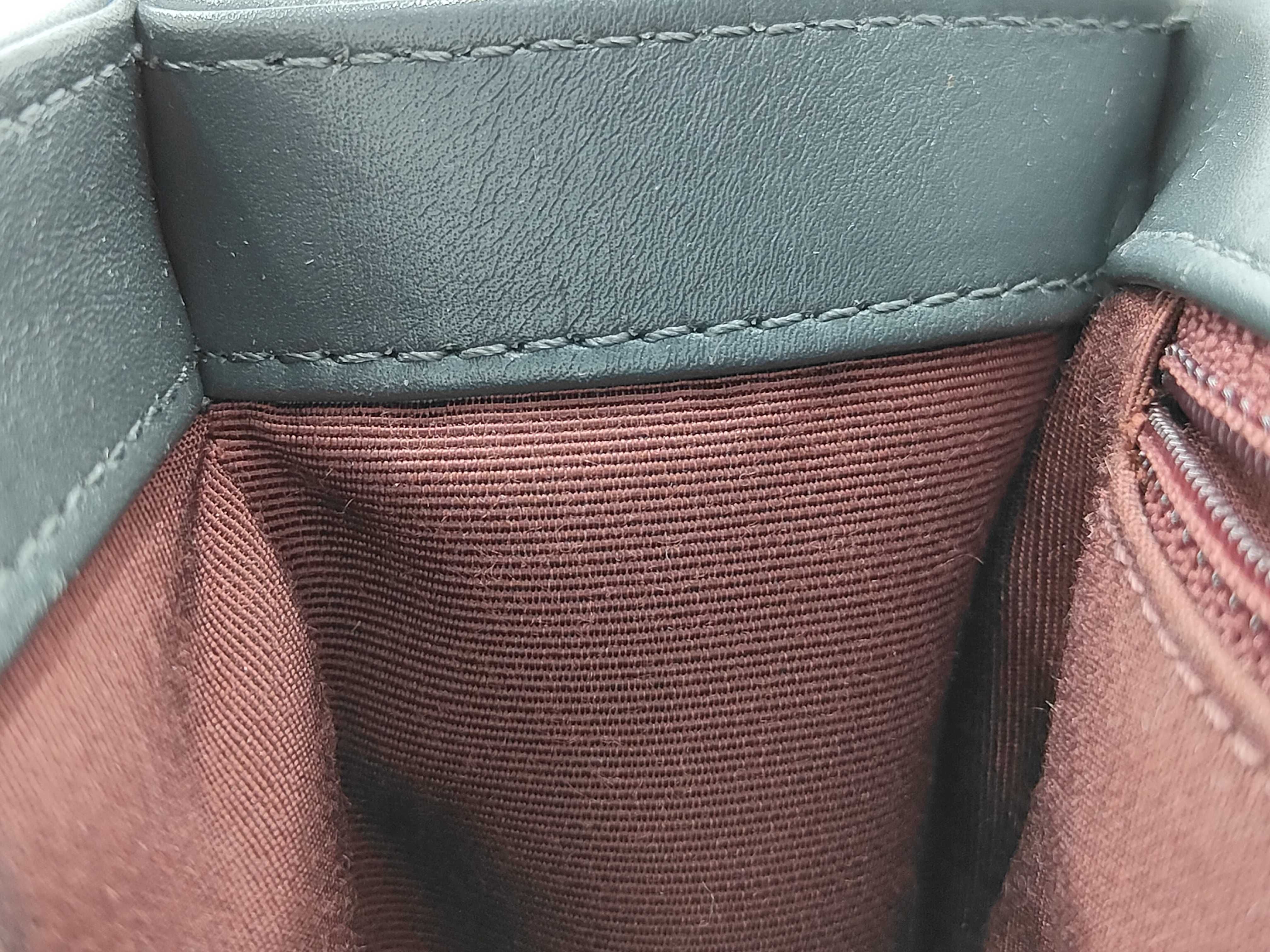 Le Boy Black V-Stitch Shoulder Bag — view 12