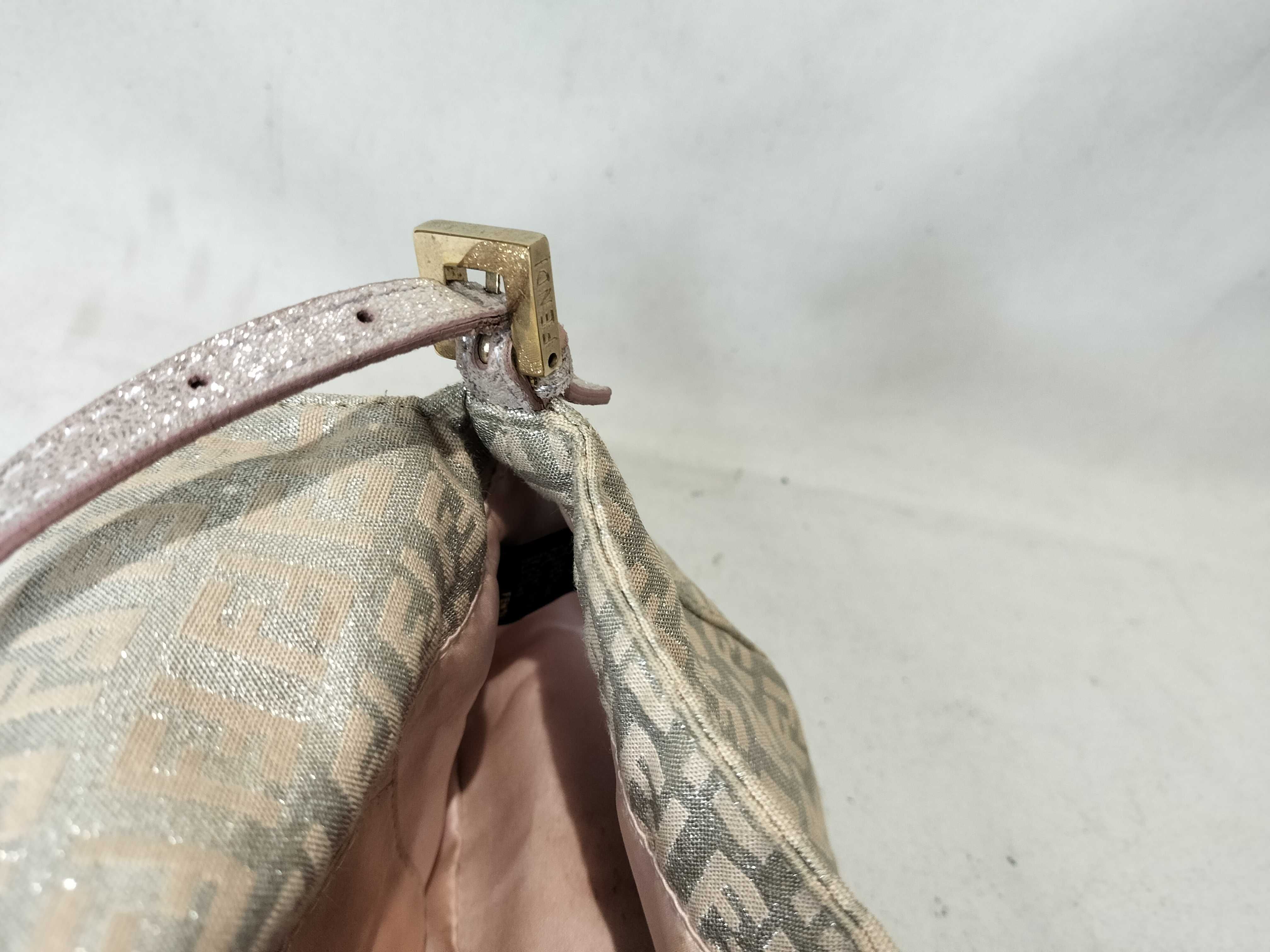8BR180 Mini Mamma Bucket Canvas x Leather Women's Handbag — view 12