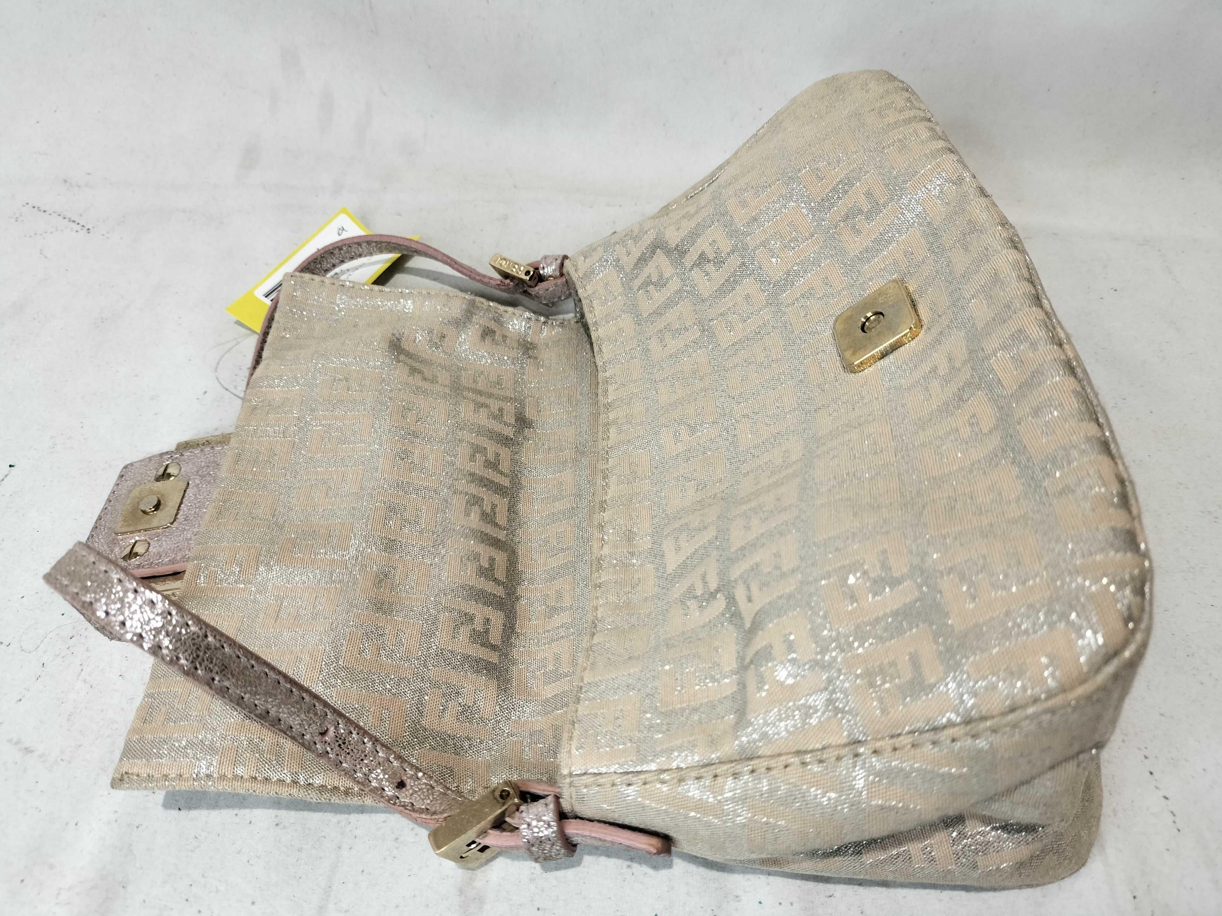 8BR180 Mini Mamma Bucket Canvas x Leather Women's Handbag — view 9