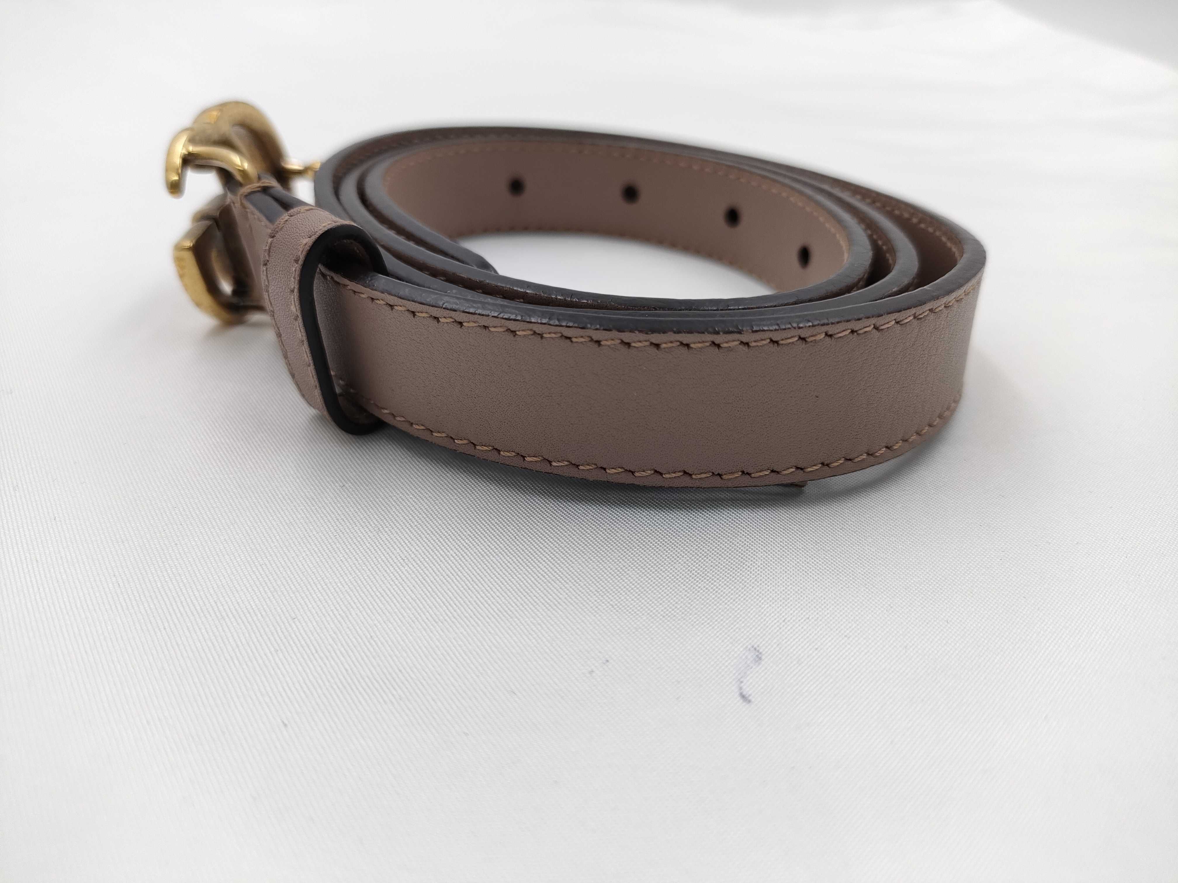 GG Marmon Leather Mini Belt 409417 Belt — view 2