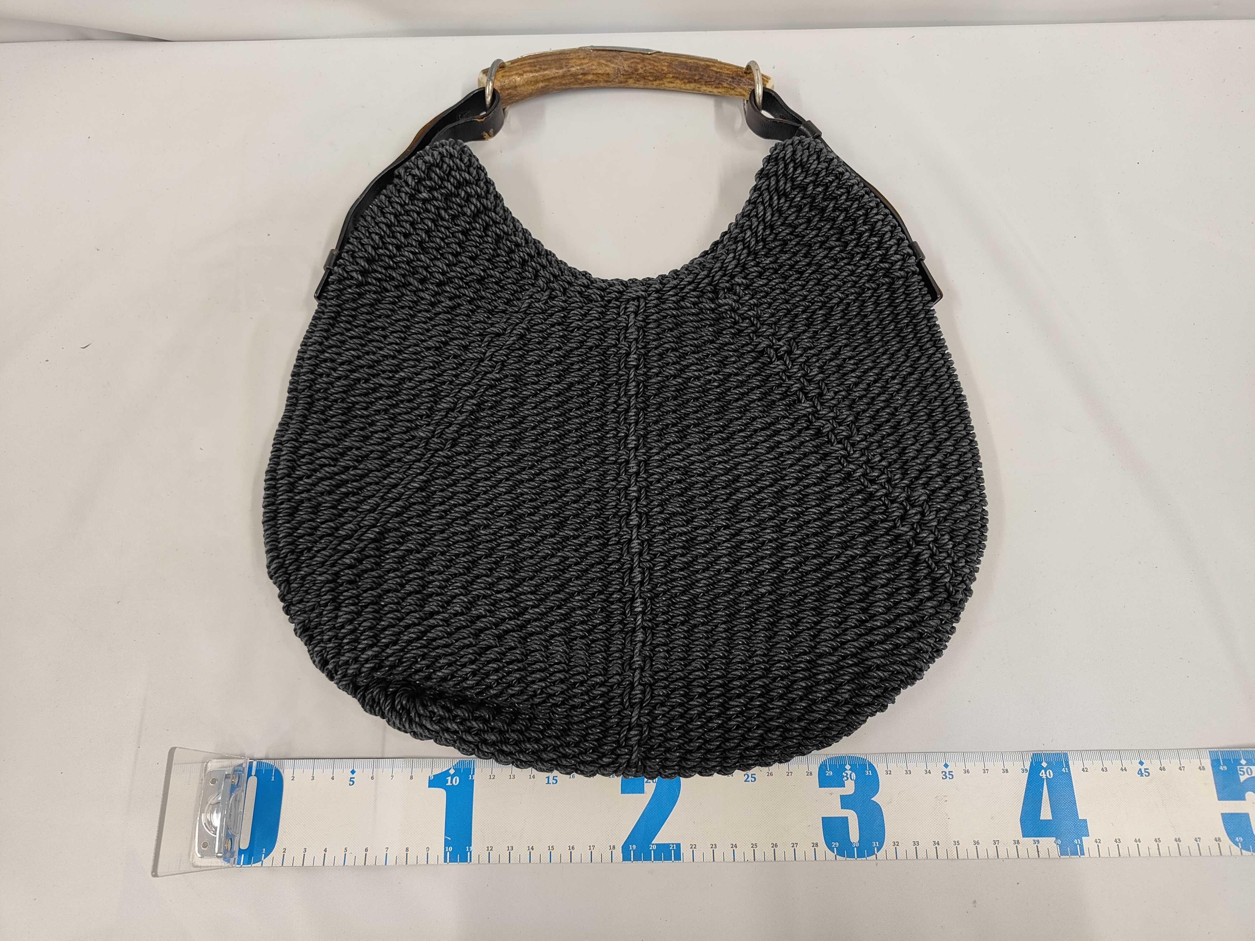 Handbag, Navy Shoulder Bag — view 2