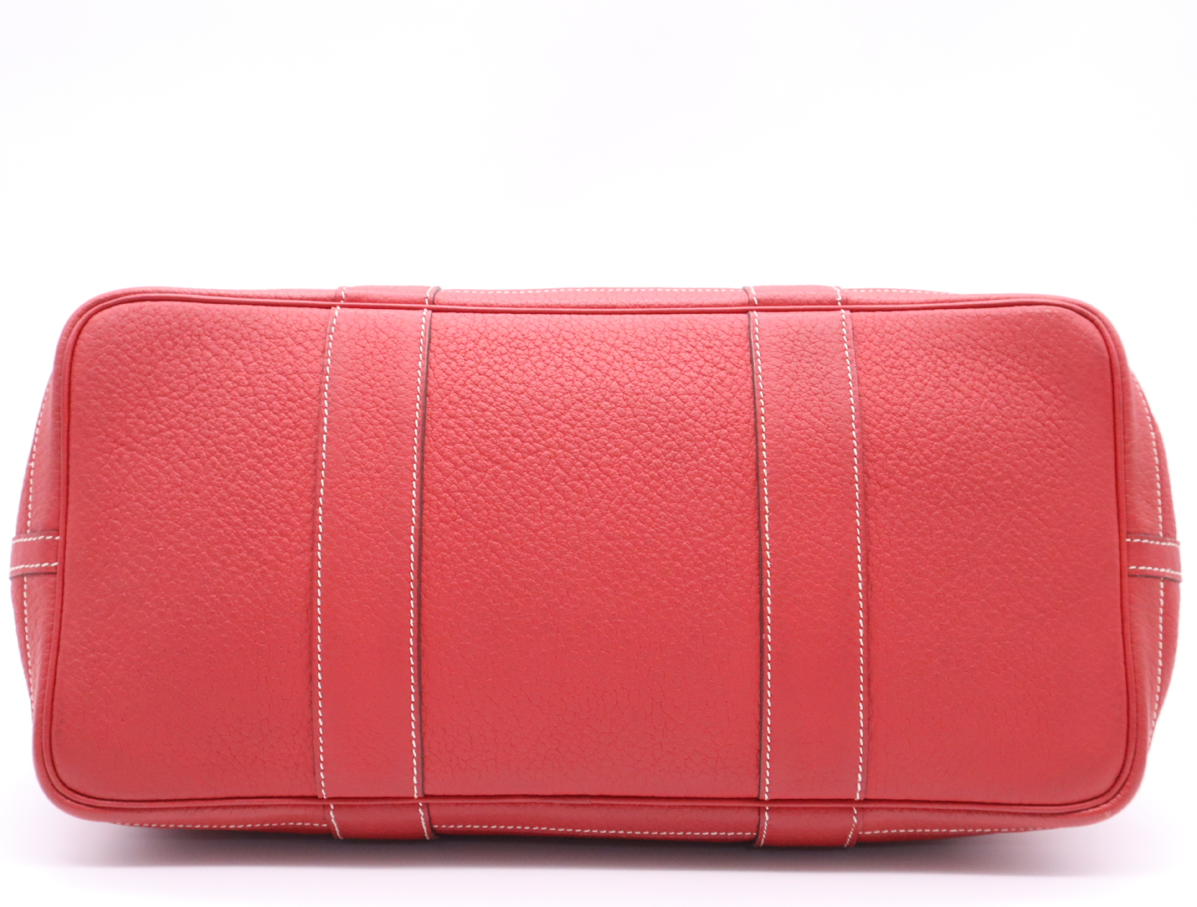 Leather Garden Party PM Red Silver Hardware with Dust Bag P Stamp 2012 Handbag — view 4