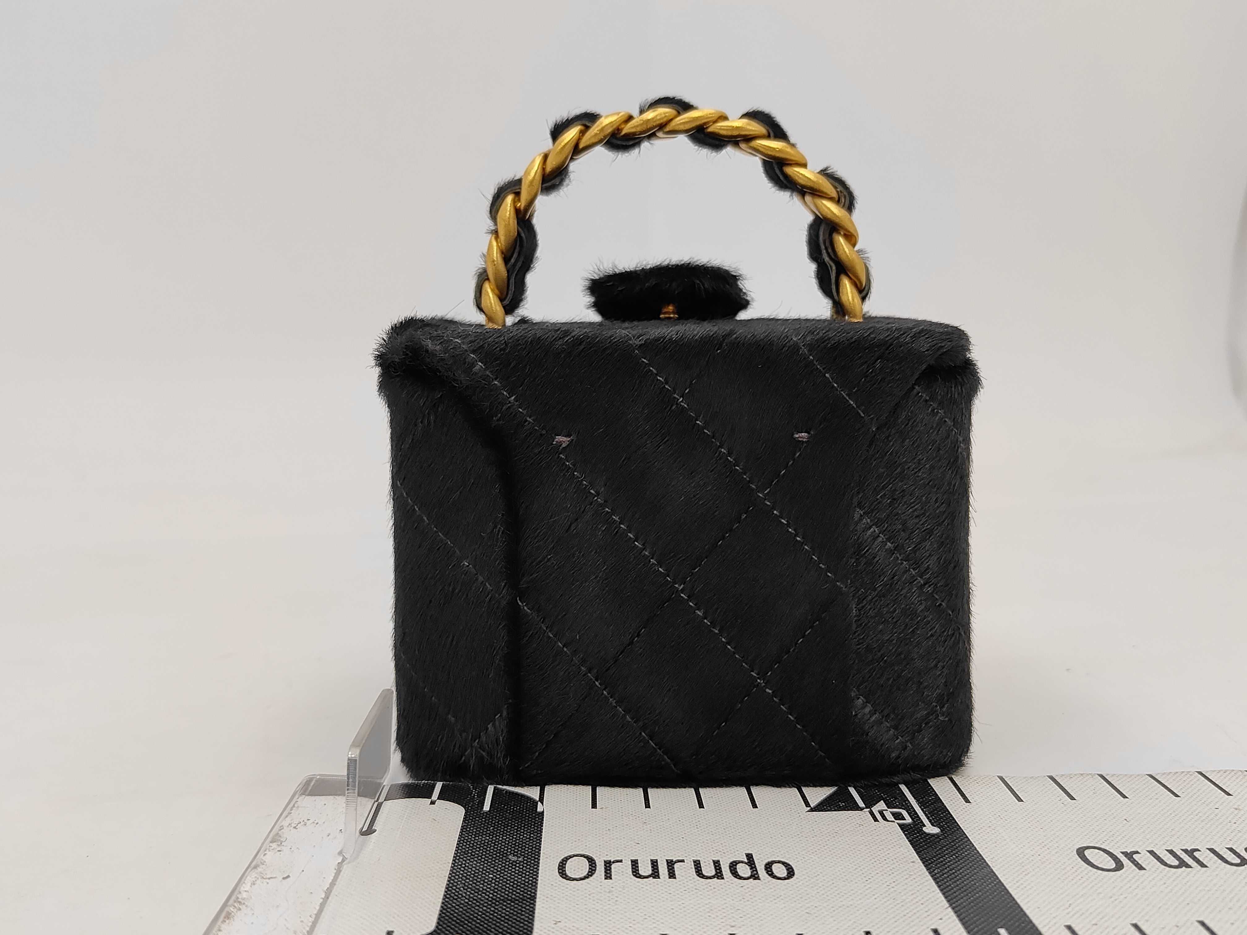 Coco Handle Calf Hair Mini Vanity Bag with Mirror (Serial No. 3) with Card Holder — view 2