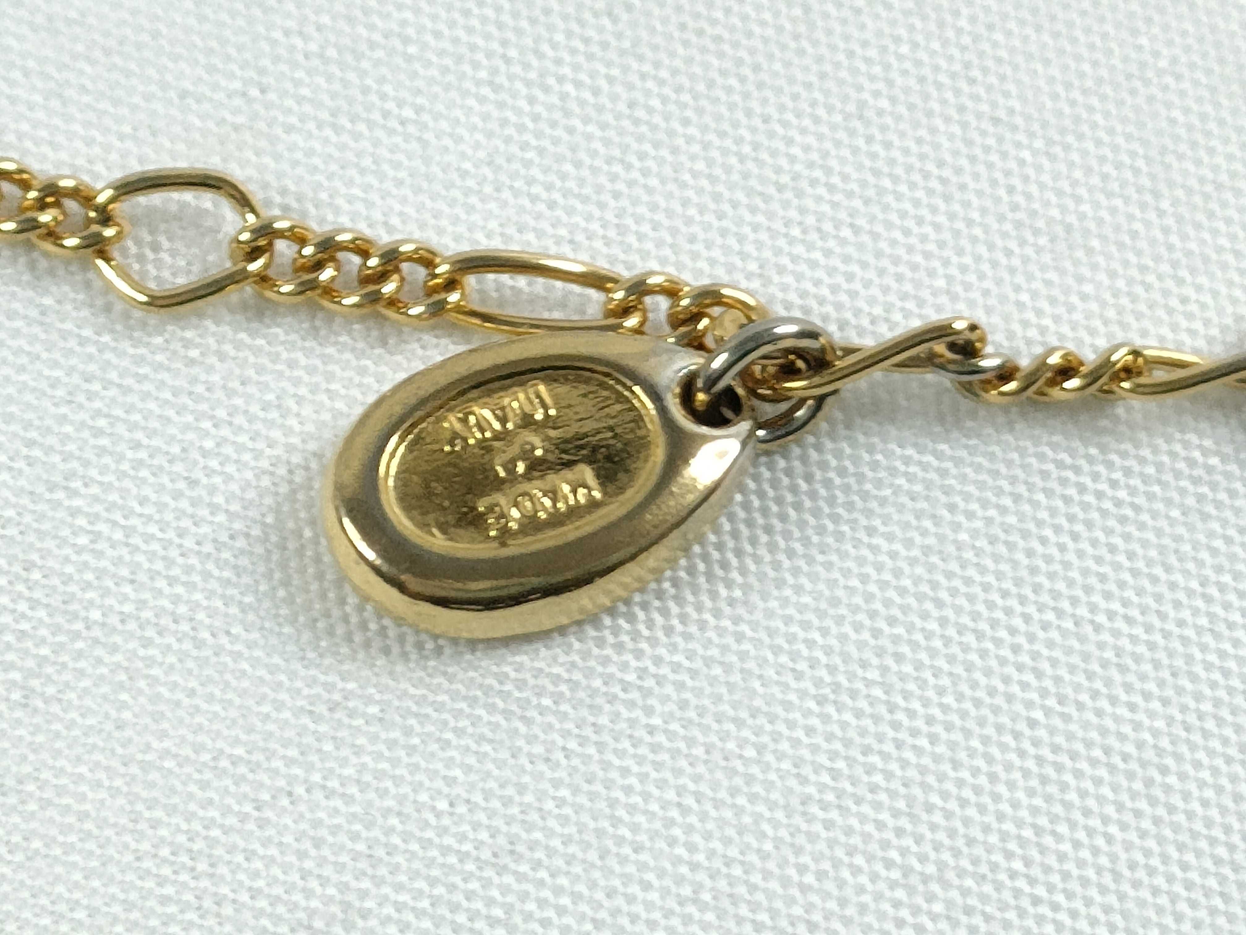 Triomphe Colored Stone Gold Long Necklace — view 6
