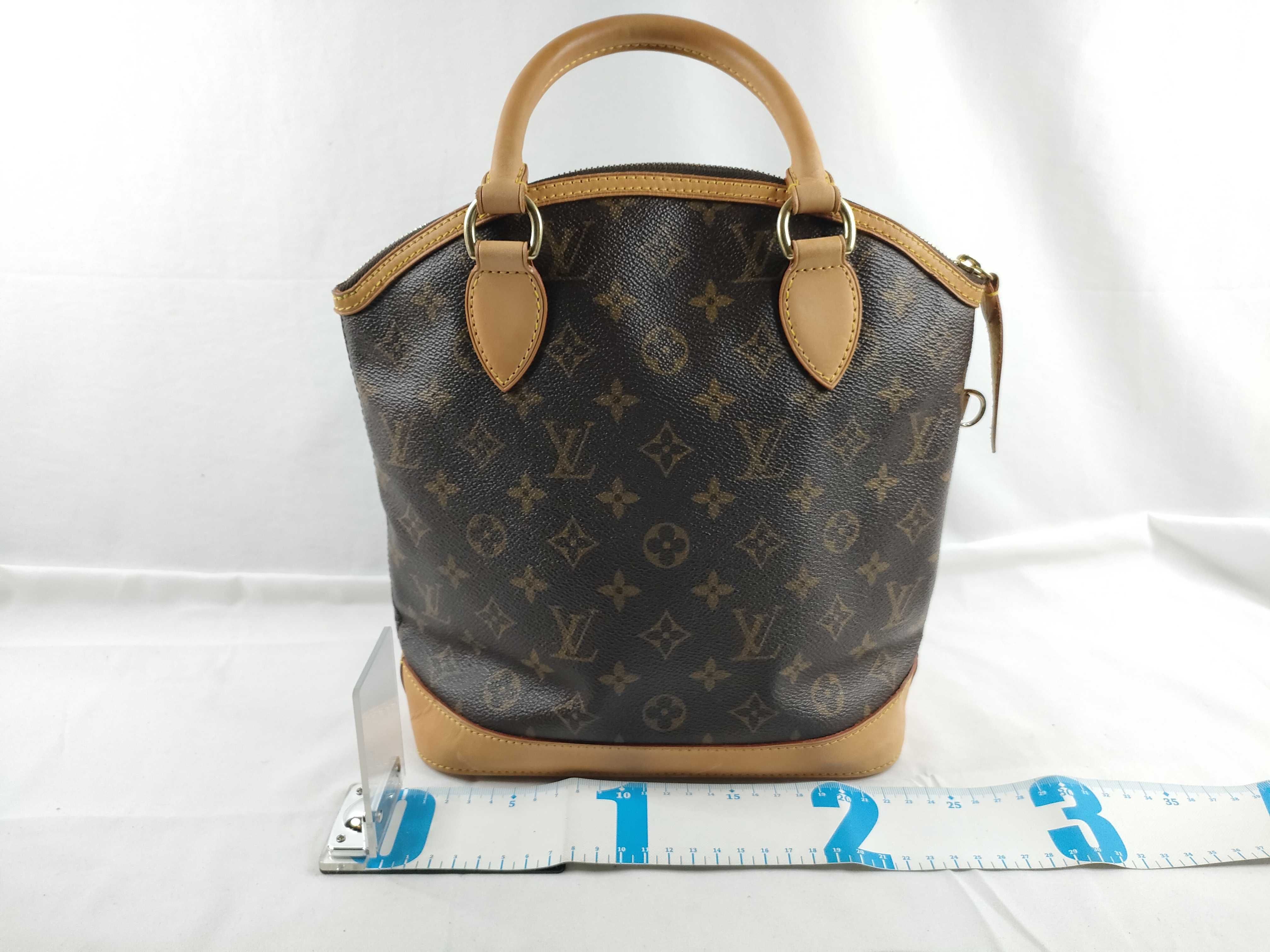Monogram Lockit Handbag, Brown, M40102 — view 2