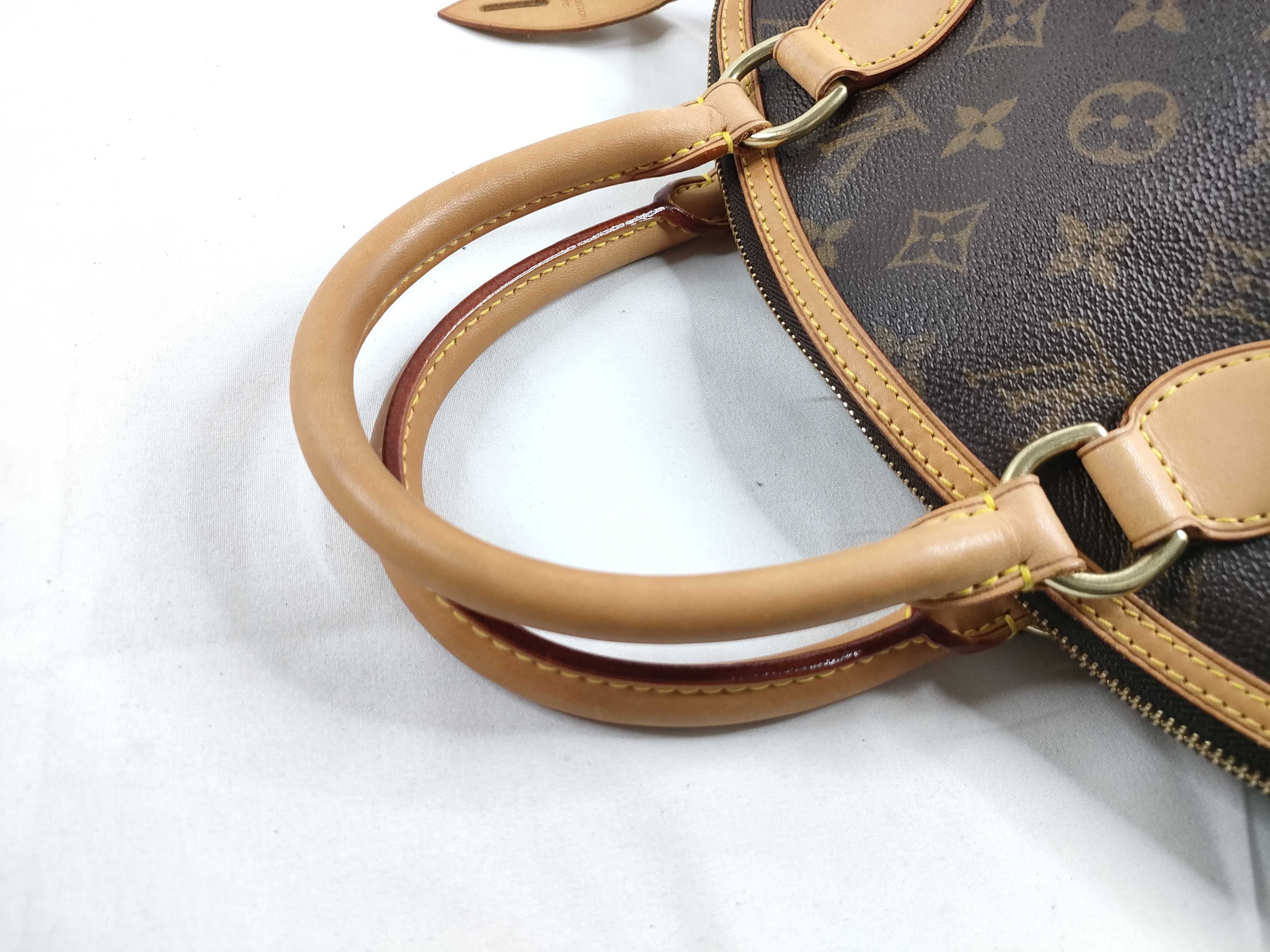 Monogram Lockit Handbag, Brown, M40102 — view 6