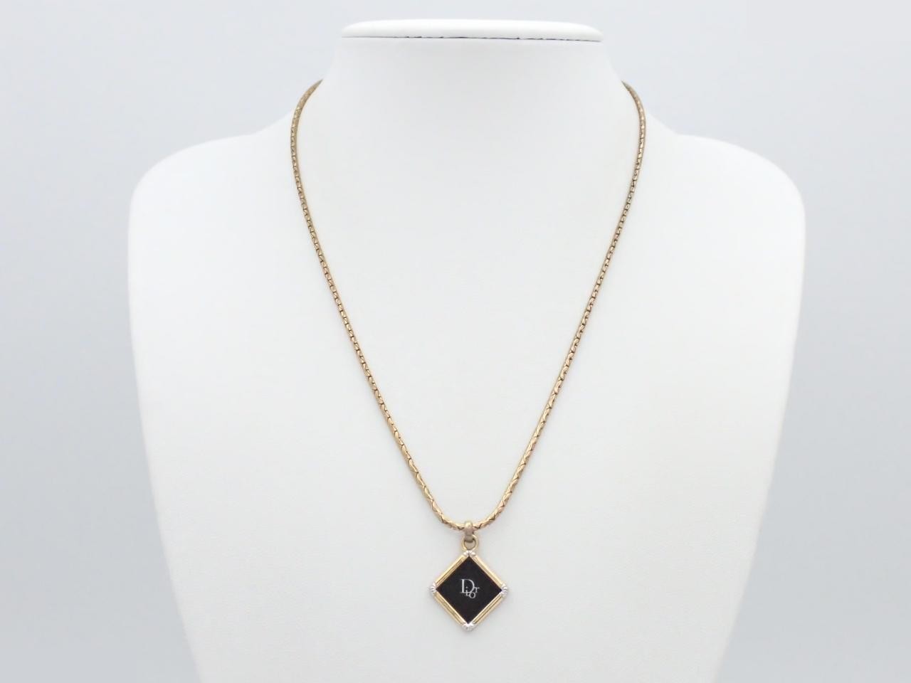 Logo Square Adjustable Clasp Necklace — view 3