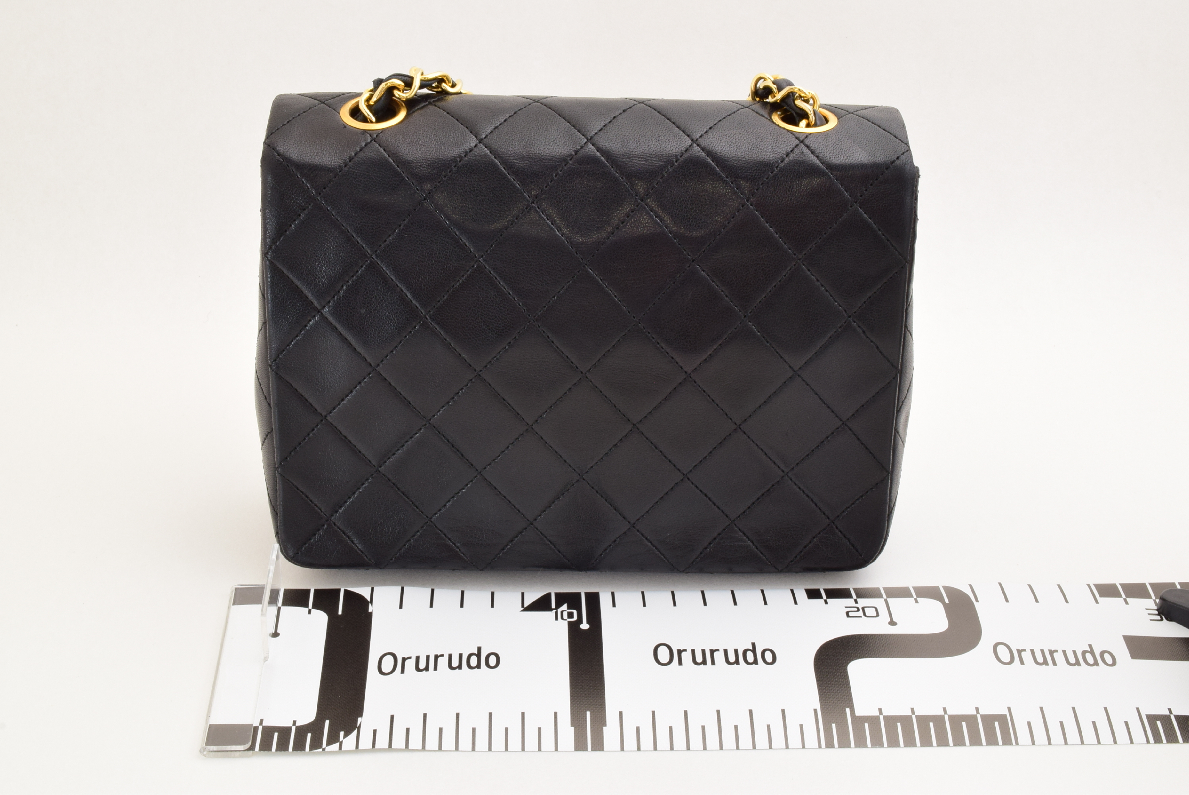 Mini Matelassé 20 Lambskin Black Chain Shoulder Bag — view 3