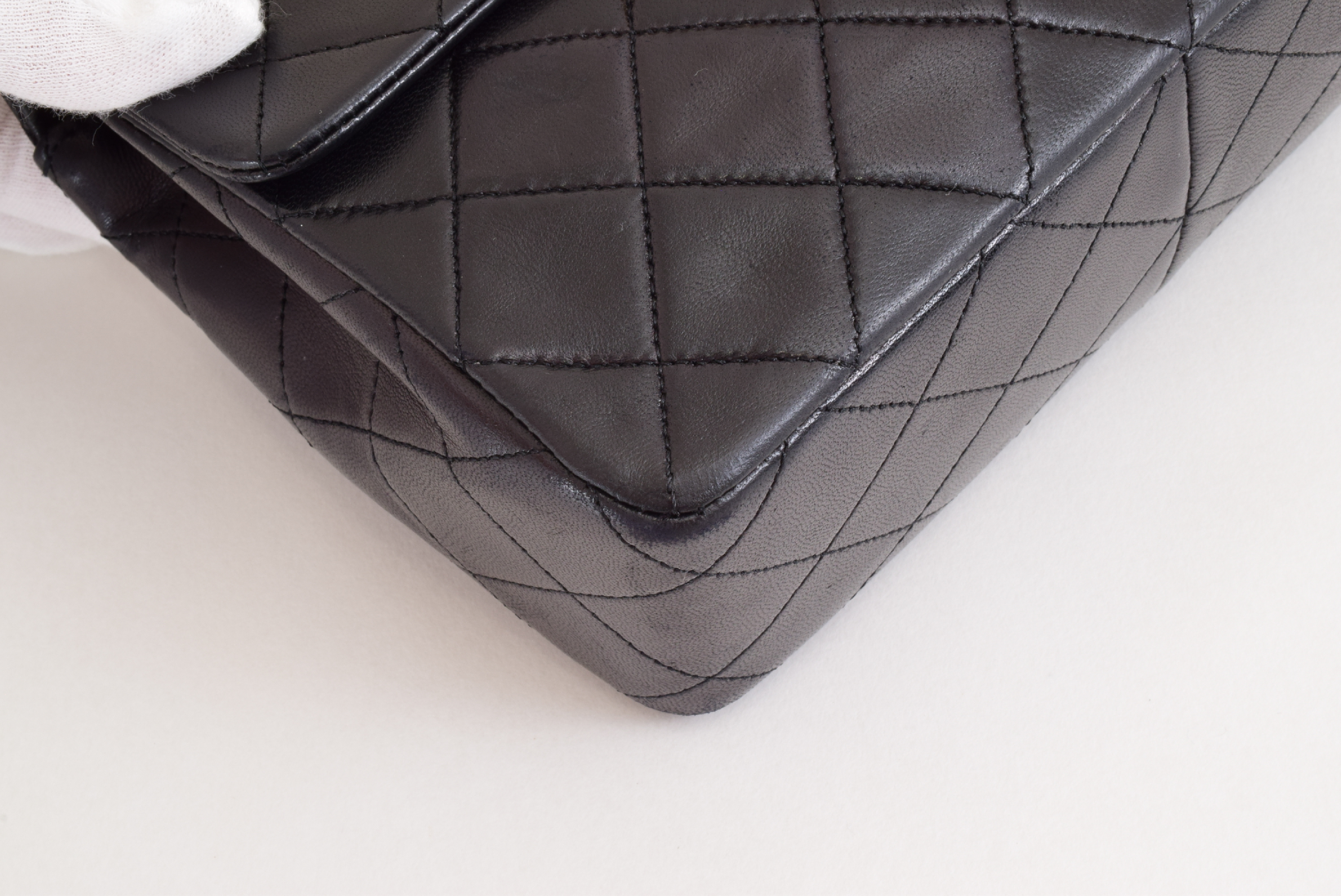 Mini Matelassé 20 Lambskin Black Chain Shoulder Bag — view 6