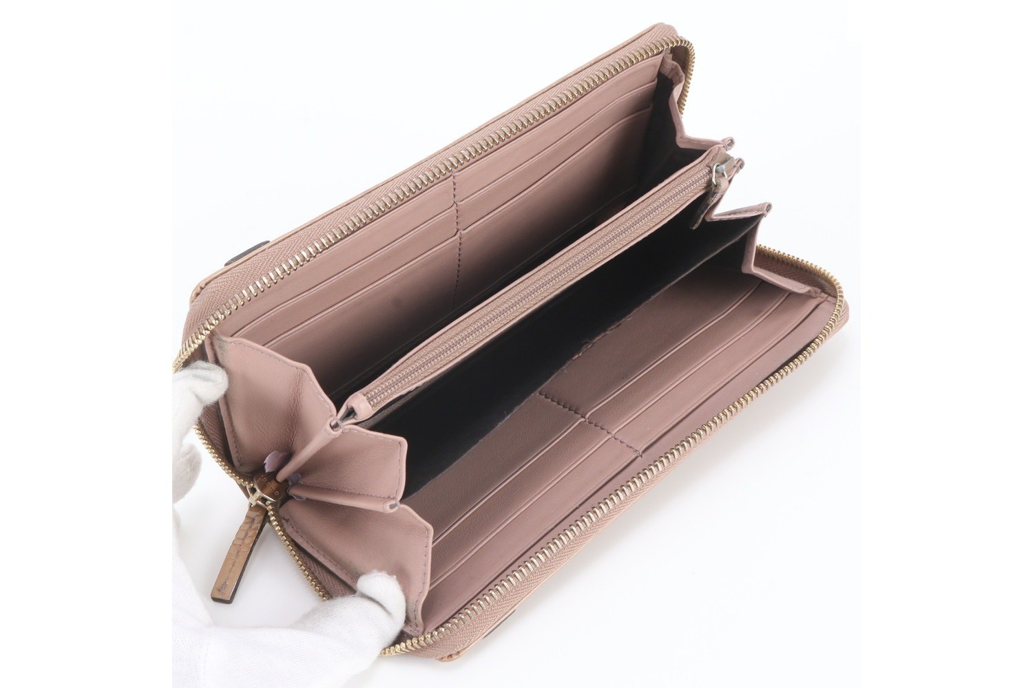 Micro GG Gucci Nice 309758 Leather Long Wallet — view 6