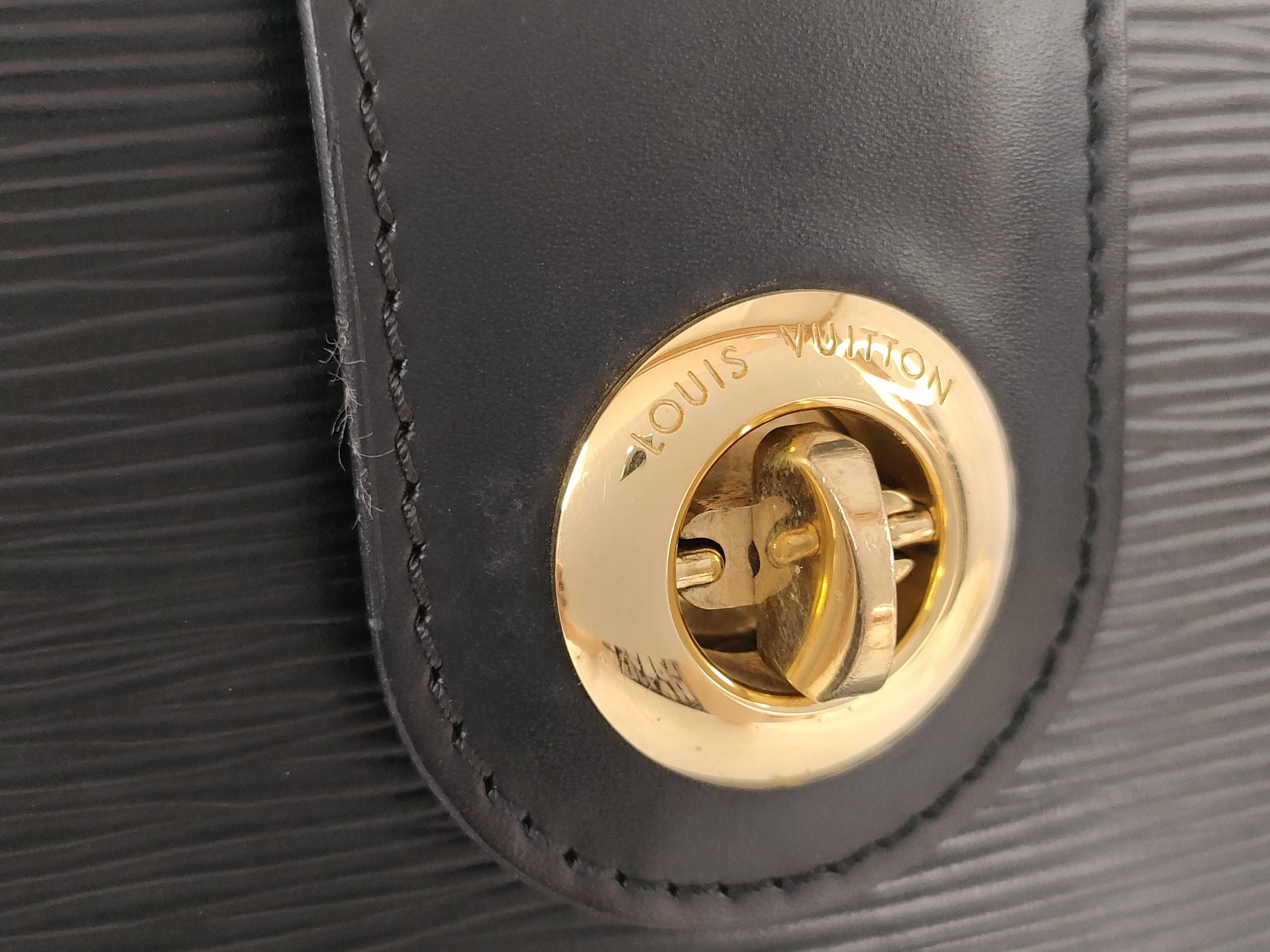 Epi Cluny One-Shoulder Bag (Black) — view 12