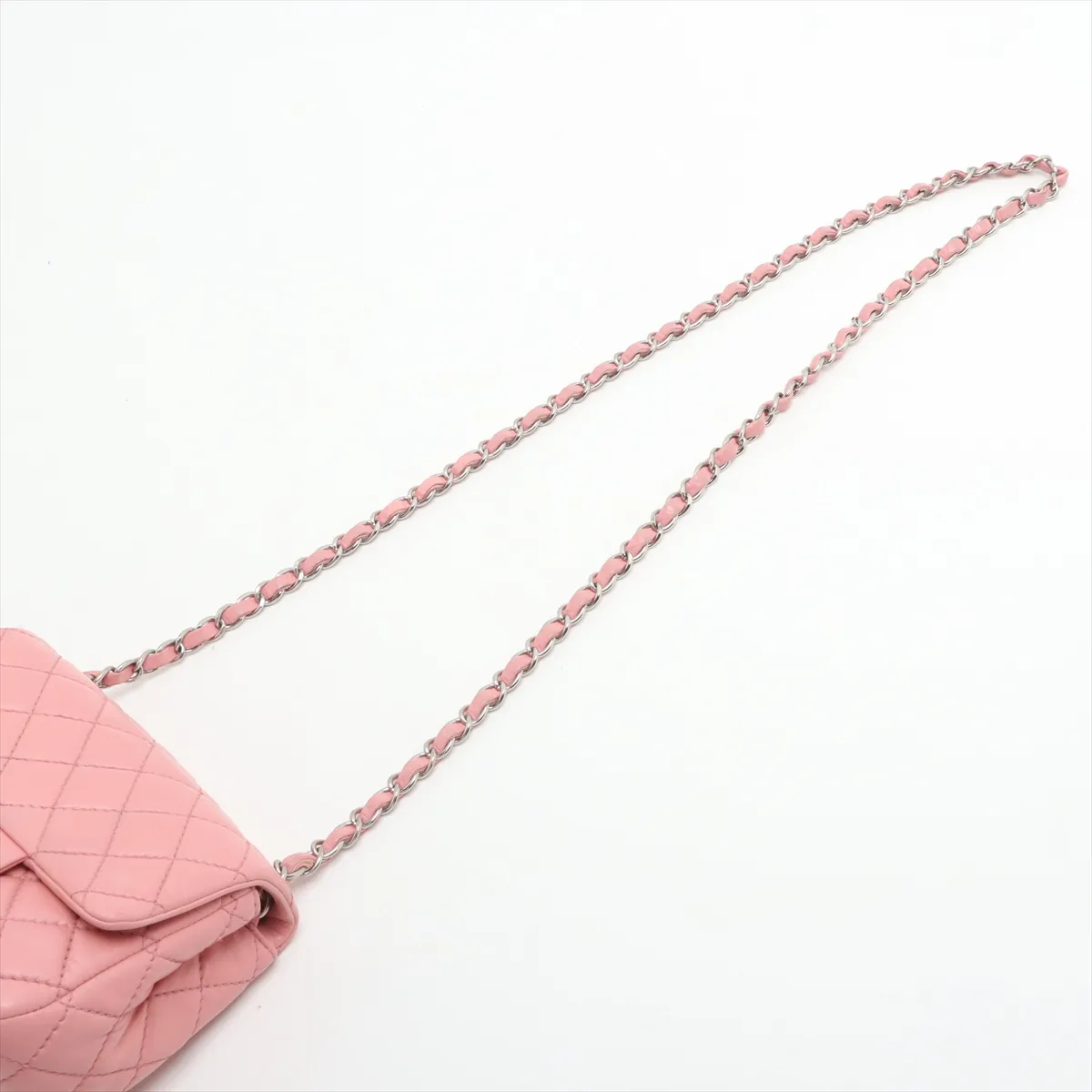 Mini Matelasse 17 Leather Single Flap Single Chain Bag Pink Silver Hardware 12622640 12th Series A35200 — view 5