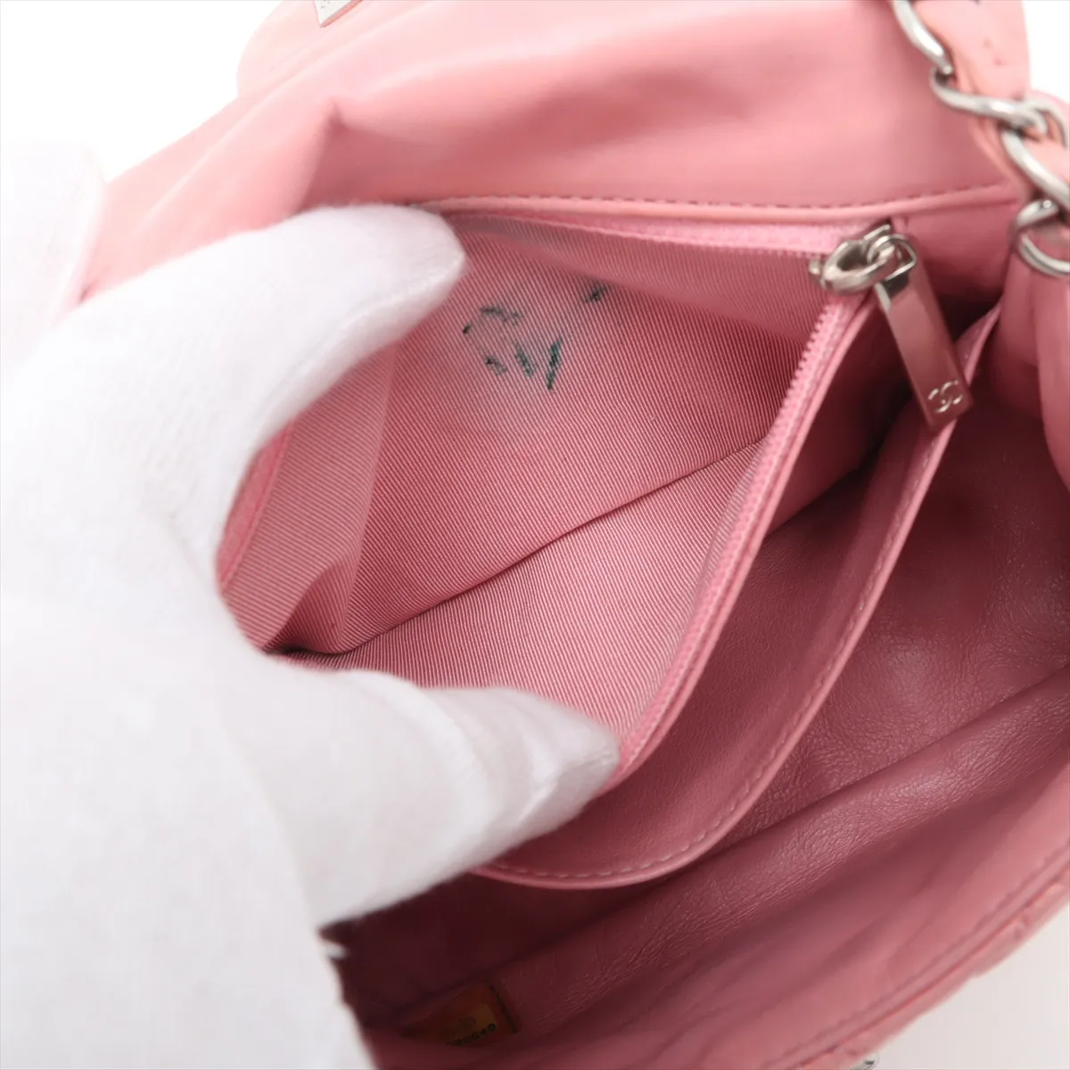 Mini Matelasse 17 Leather Single Flap Single Chain Bag Pink Silver Hardware 12622640 12th Series A35200 — view 8