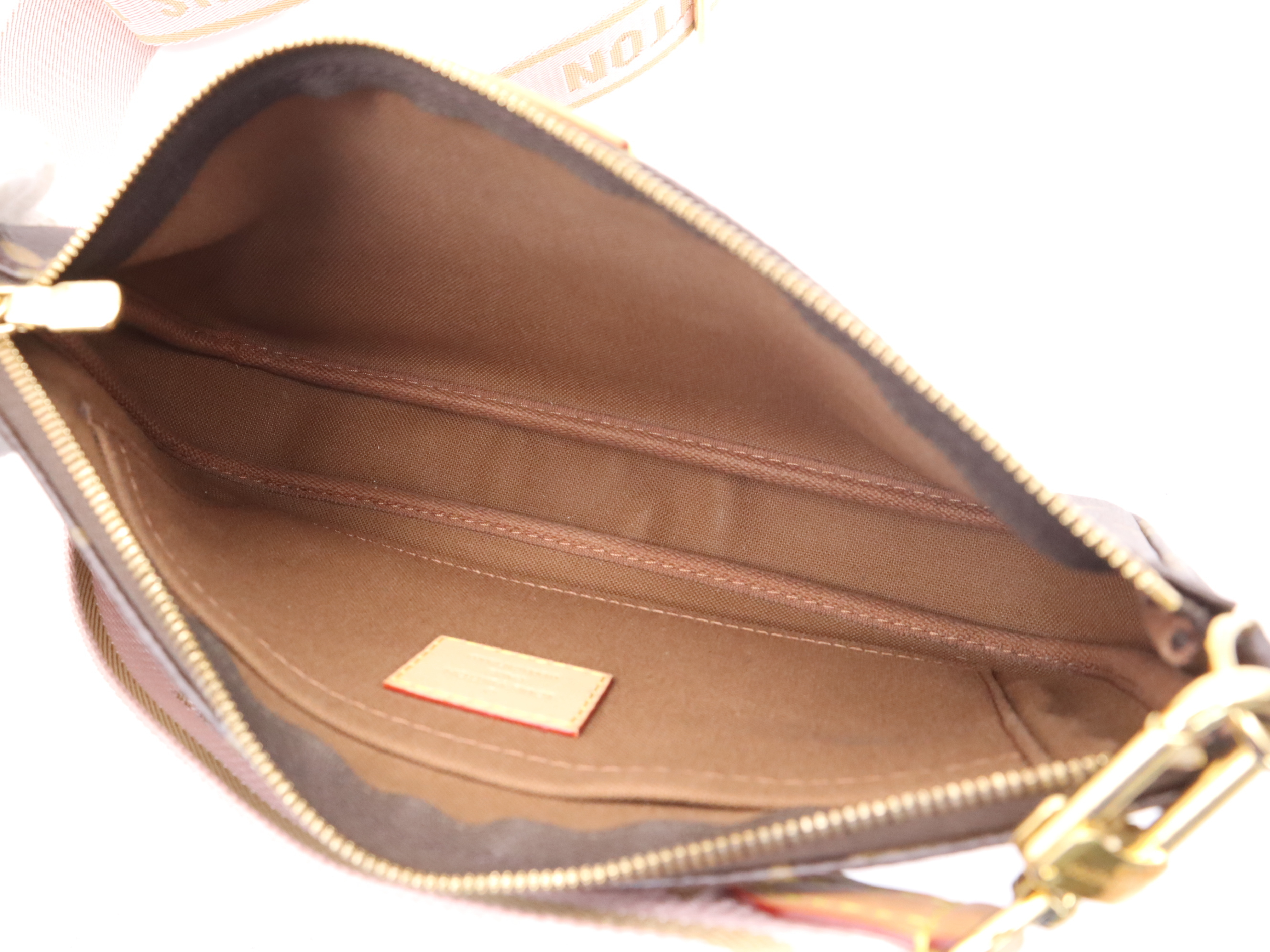 M44840 Monogram Multi Pochette Accessoires Rose Clair Shoulder Bag with Shoulder Strap, Pouch, Dust Bag, and Box — view 8