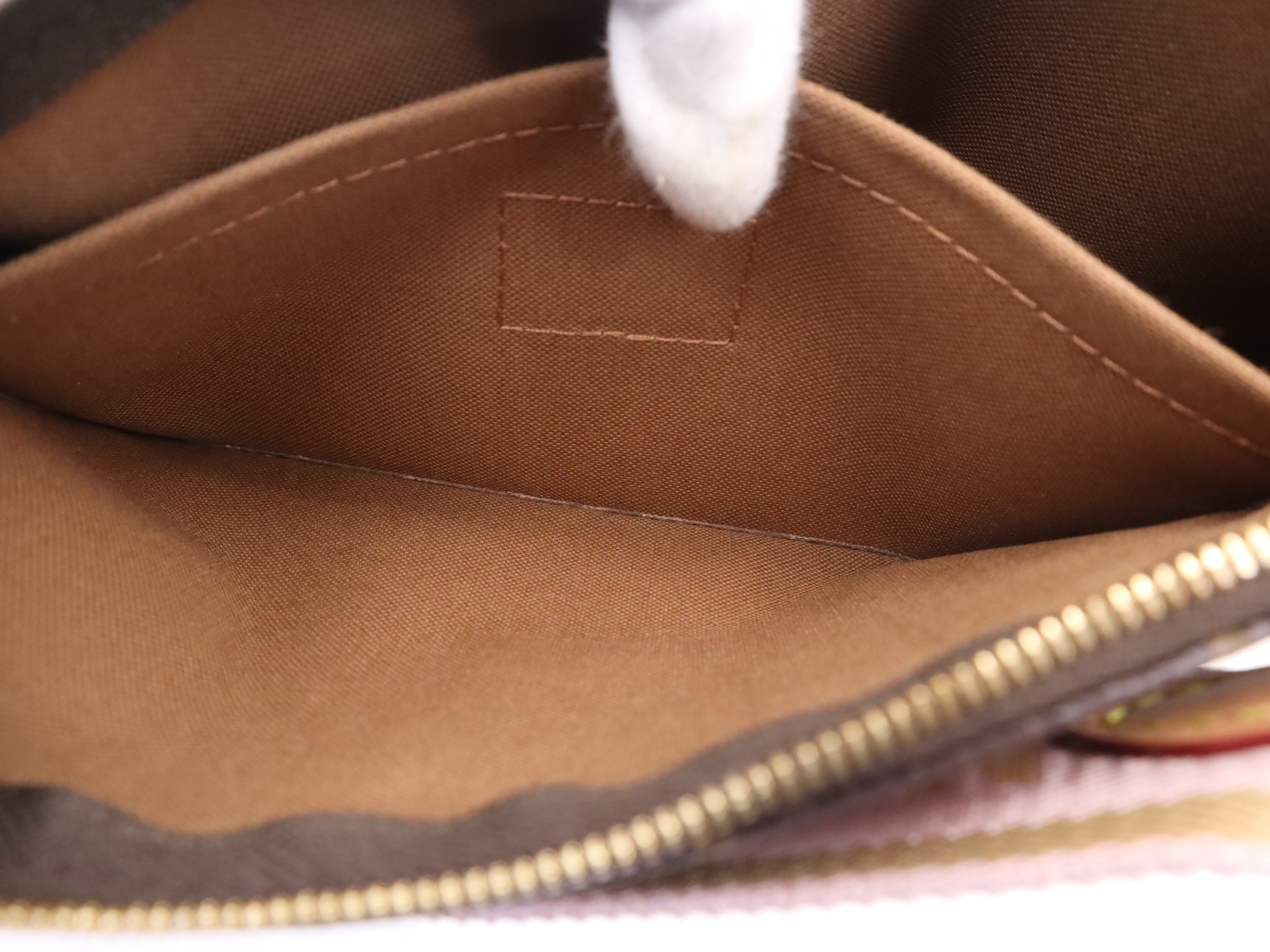 M44840 Monogram Multi Pochette Accessoires Rose Clair Shoulder Bag with Shoulder Strap, Pouch, Dust Bag, and Box — view 9