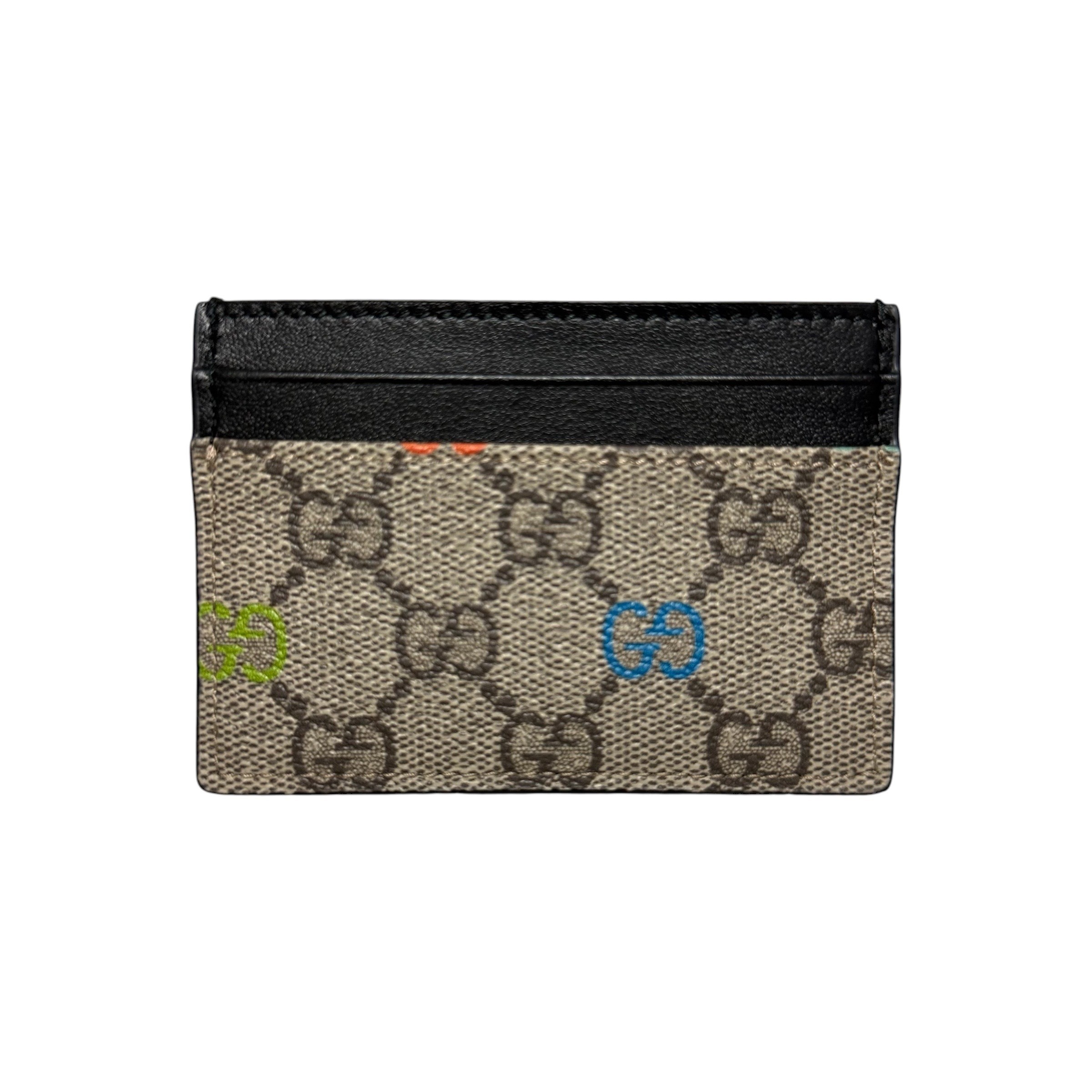 GG Supreme Card Case, Multicolor, Black, Unused — view 2