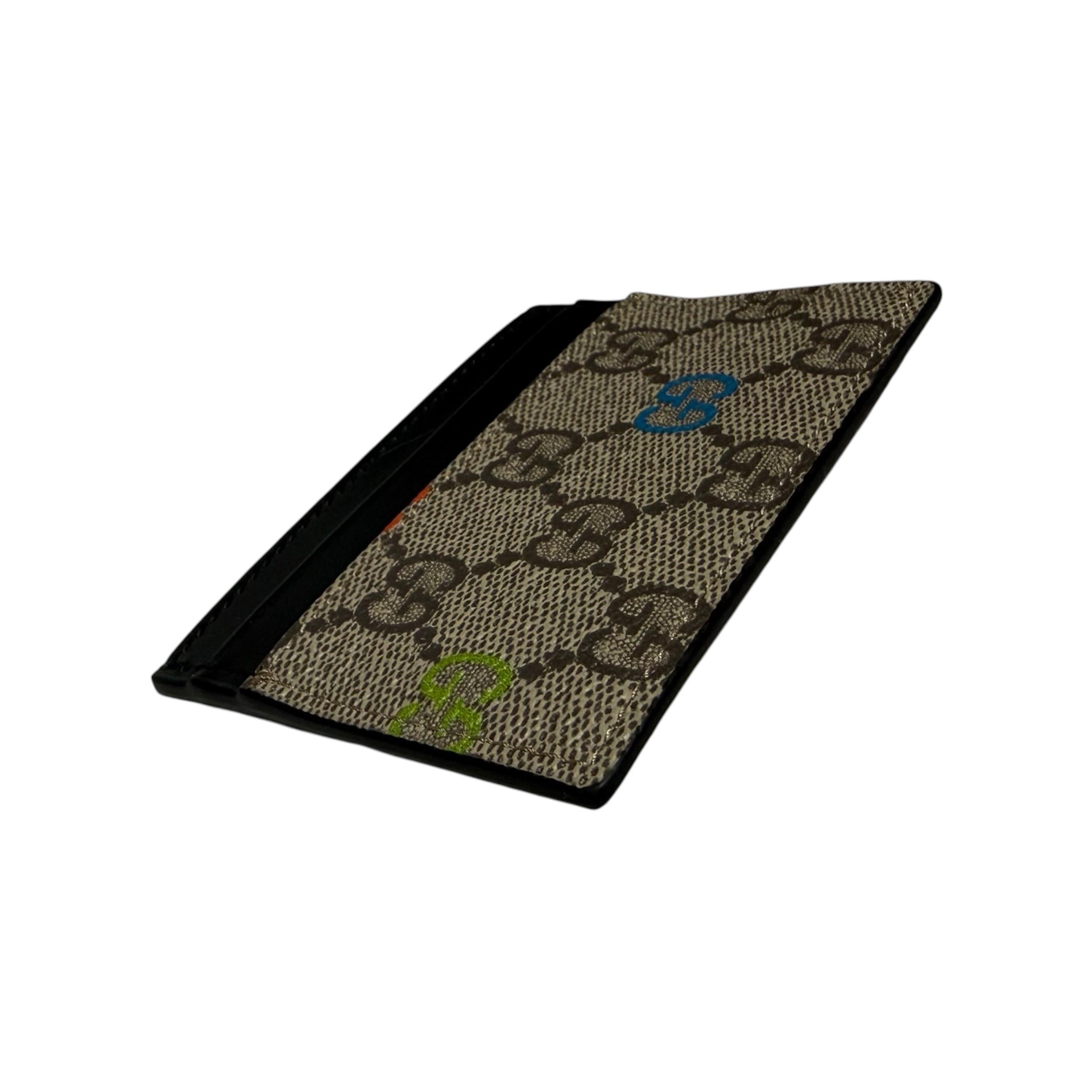 GG Supreme Card Case, Multicolor, Black, Unused — view 3