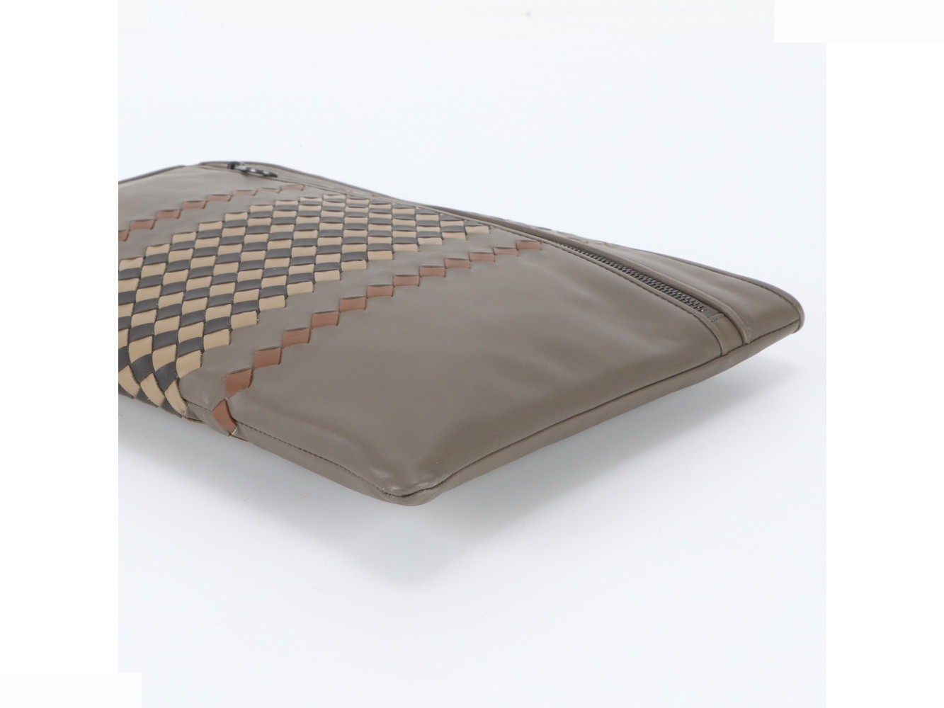 Intrecciato Leather Second Bag — view 3