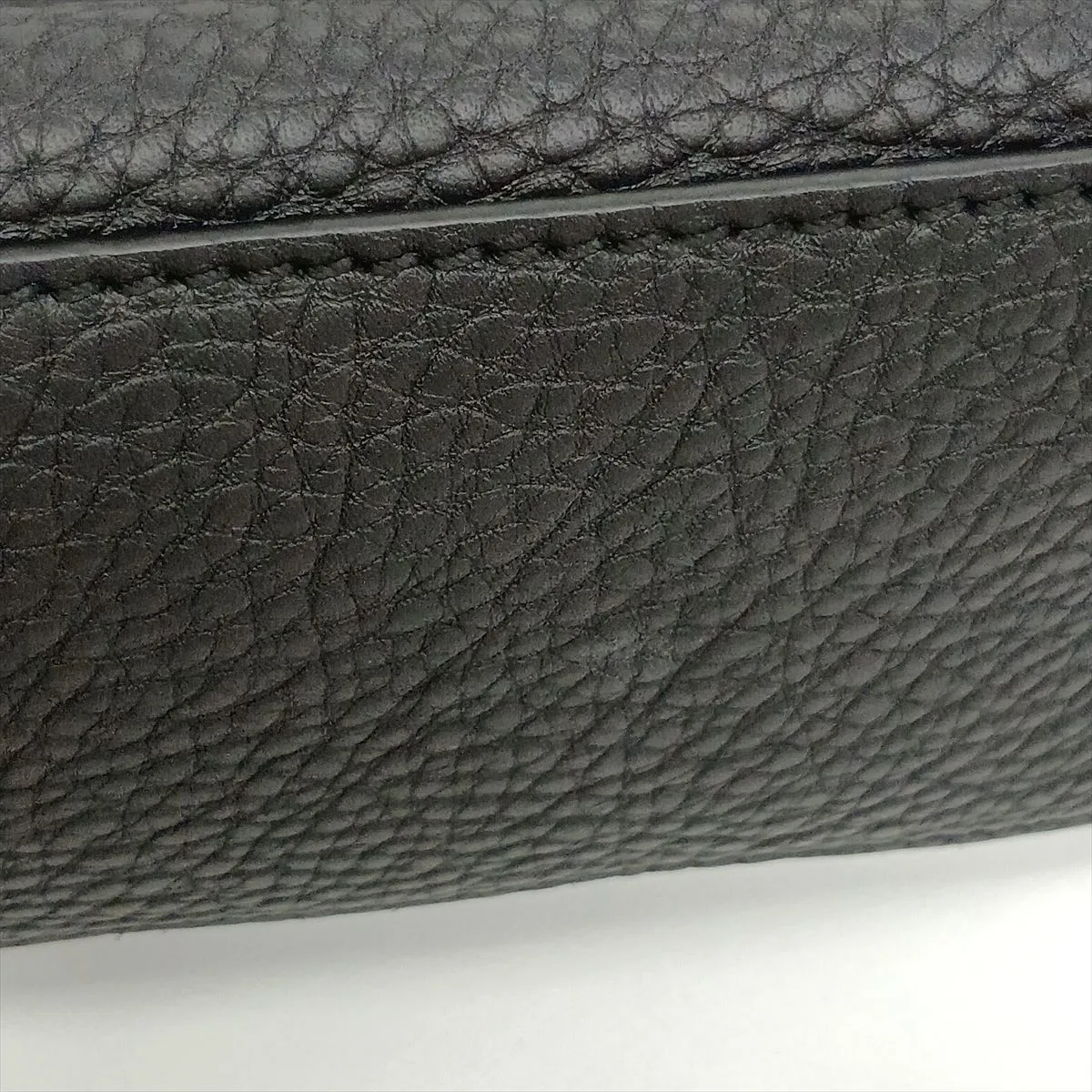 Luggage Nano Shopper Leather 2-Way Handbag, Black — view 13