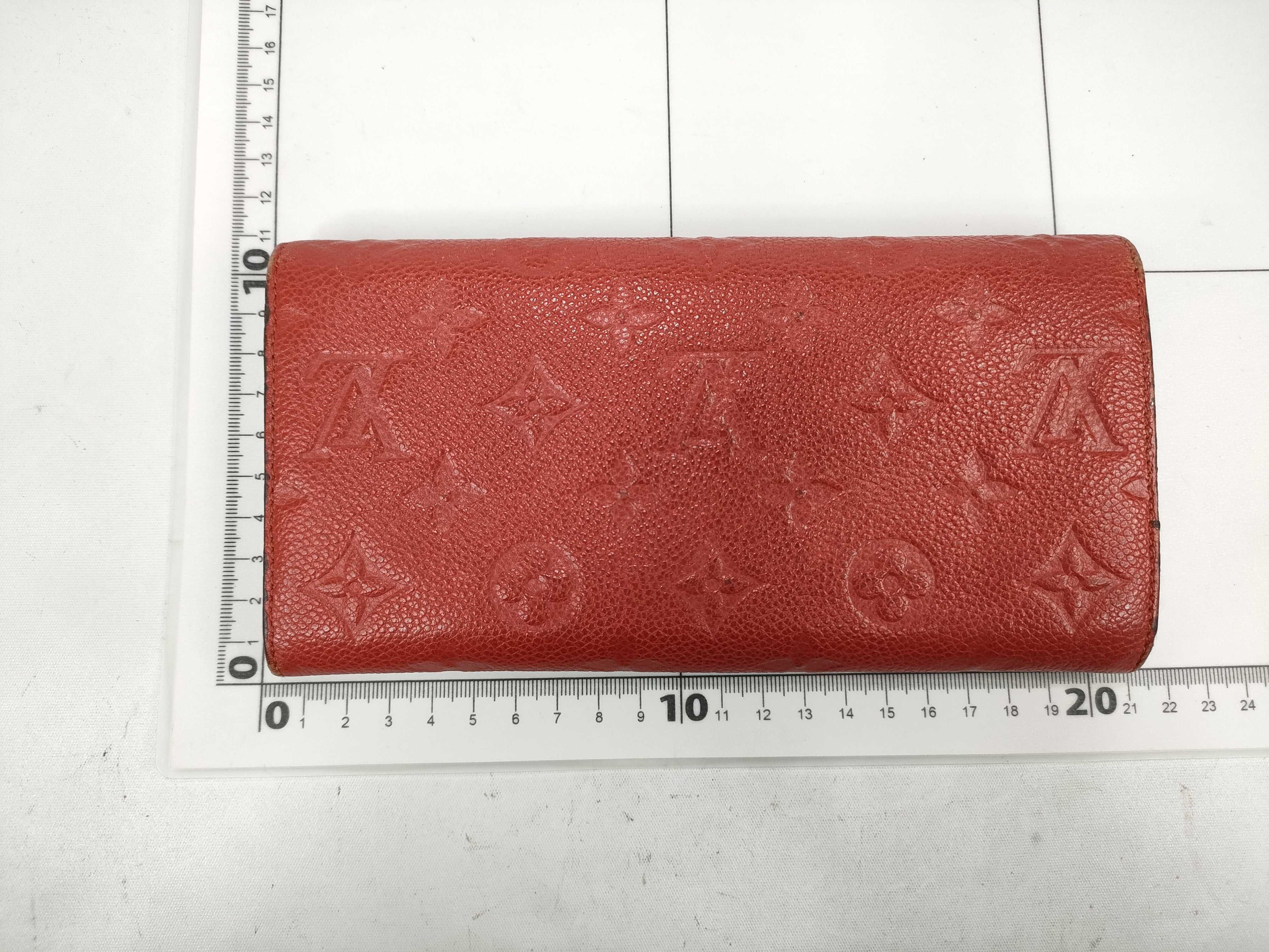 Monogram Empreinte Portefeuille Curieuse M60302 Empreinte Red Coin Case Embossed Initial Wallet — view 2