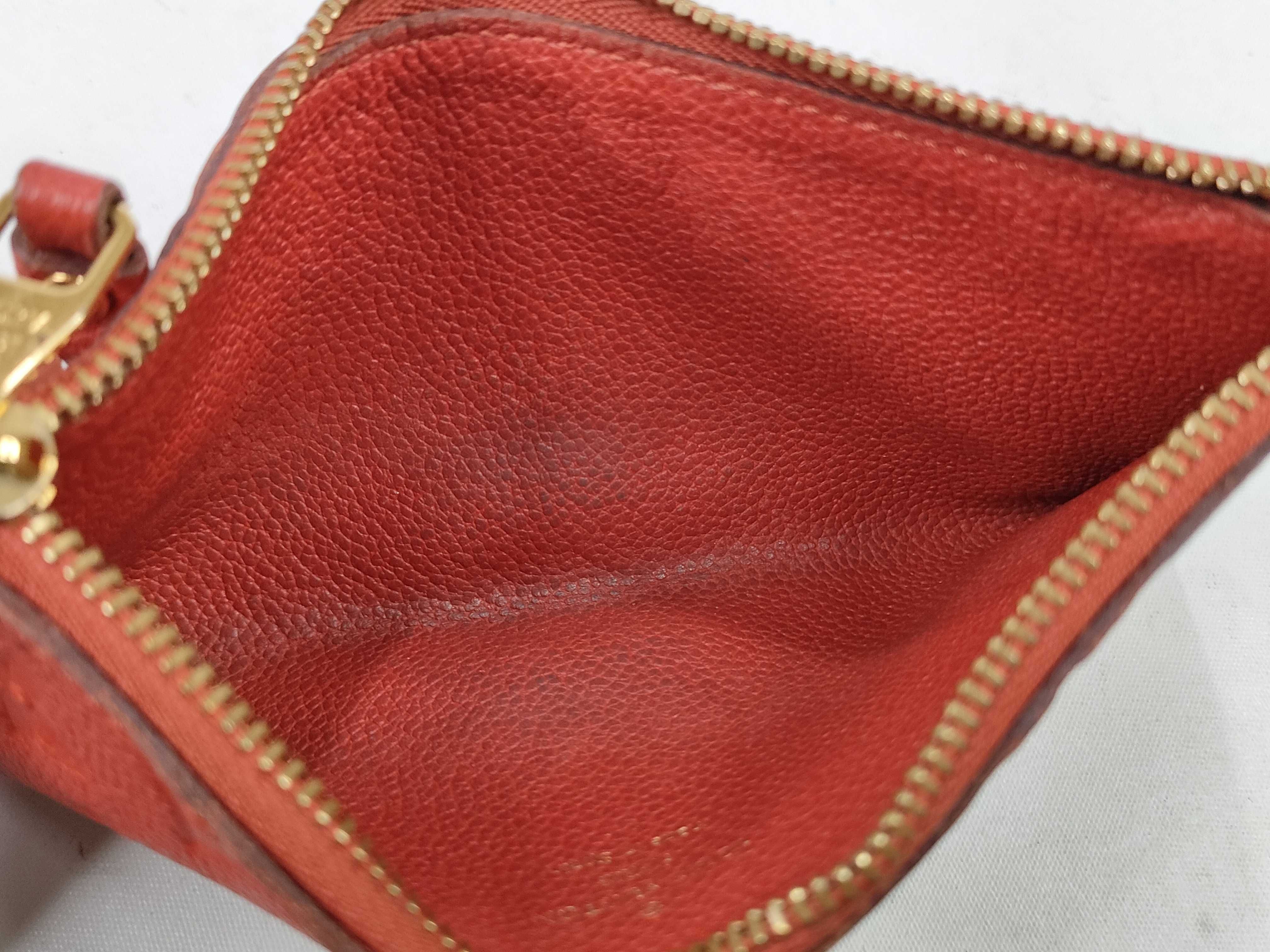 Monogram Empreinte Portefeuille Curieuse M60302 Empreinte Red Coin Case Embossed Initial Wallet — view 11