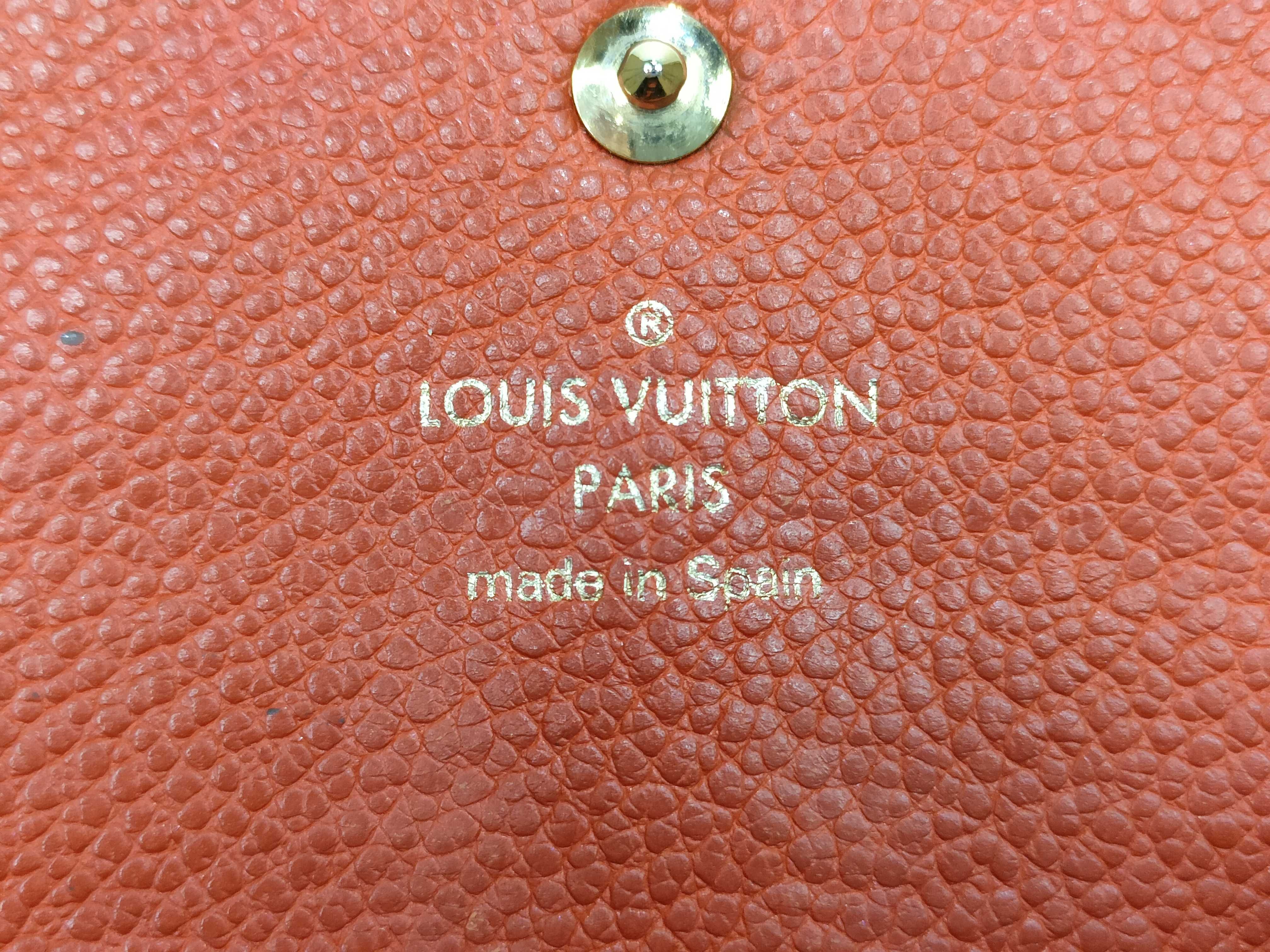 Monogram Empreinte Portefeuille Curieuse M60302 Empreinte Red Coin Case Embossed Initial Wallet — view 15