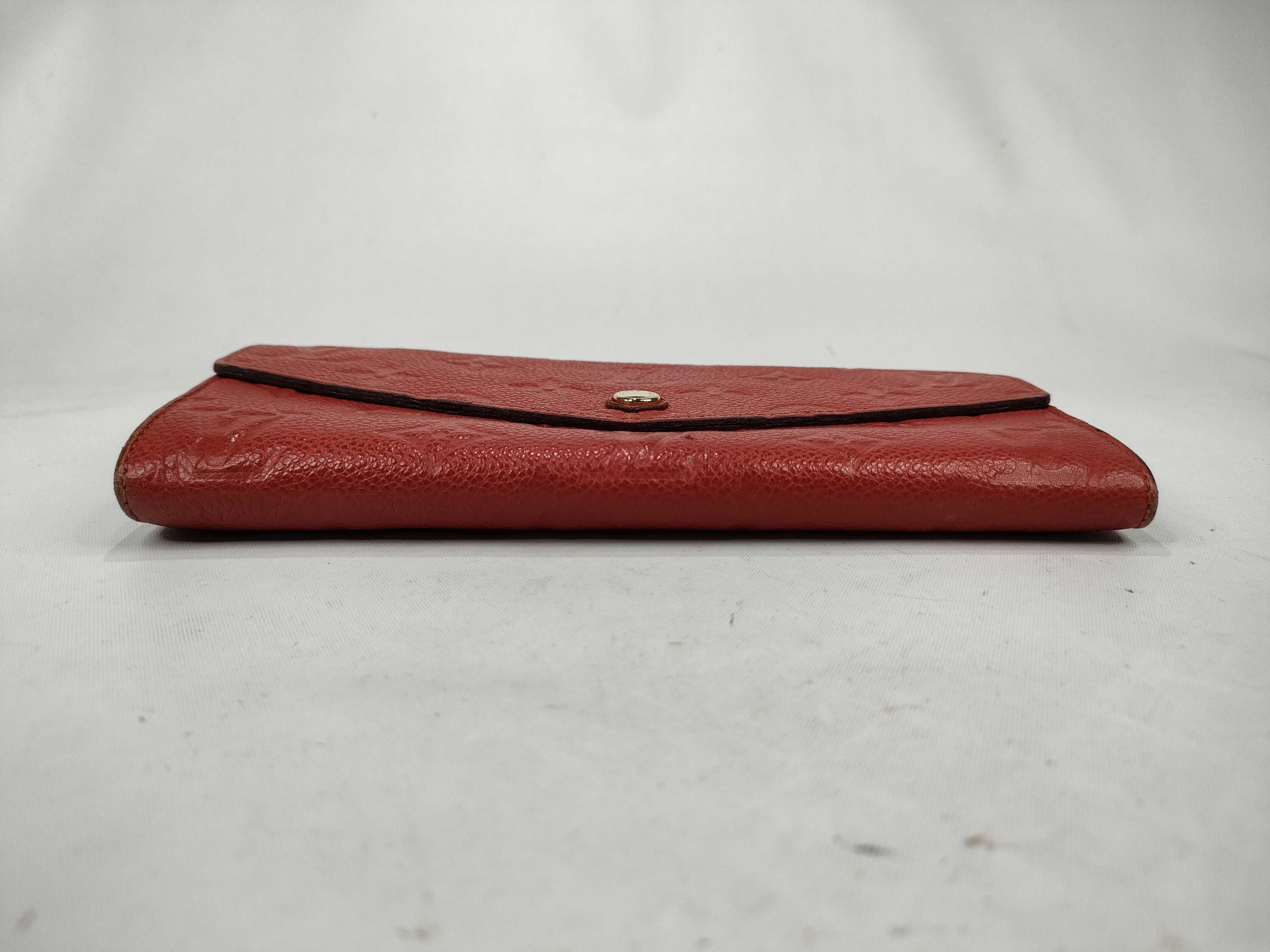Monogram Empreinte Portefeuille Curieuse M60302 Empreinte Red Coin Case Embossed Initial Wallet — view 3