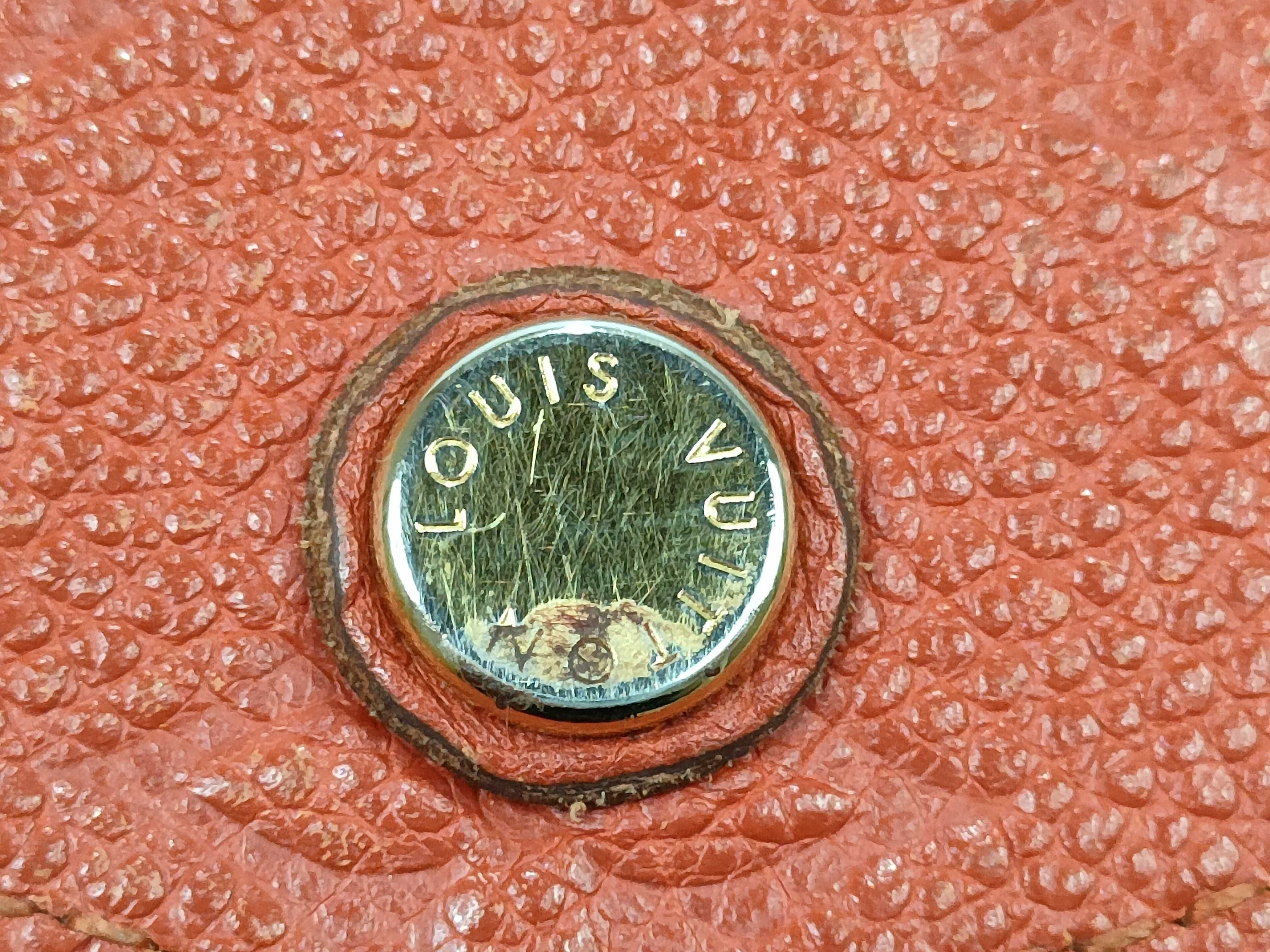 Monogram Empreinte Portefeuille Curieuse M60302 Empreinte Red Coin Case Embossed Initial Wallet — view 7