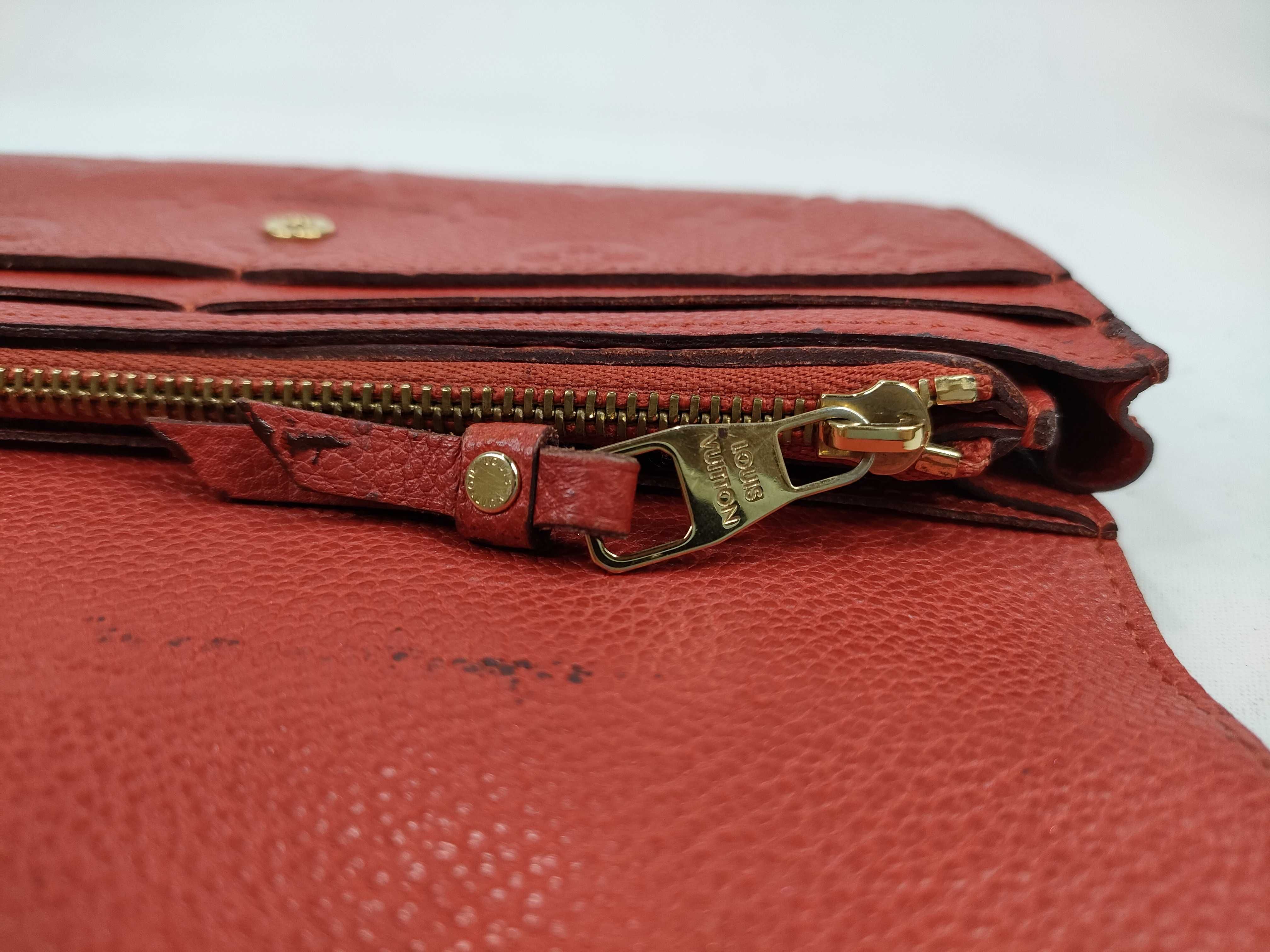 Monogram Empreinte Portefeuille Curieuse M60302 Empreinte Red Coin Case Embossed Initial Wallet — view 8