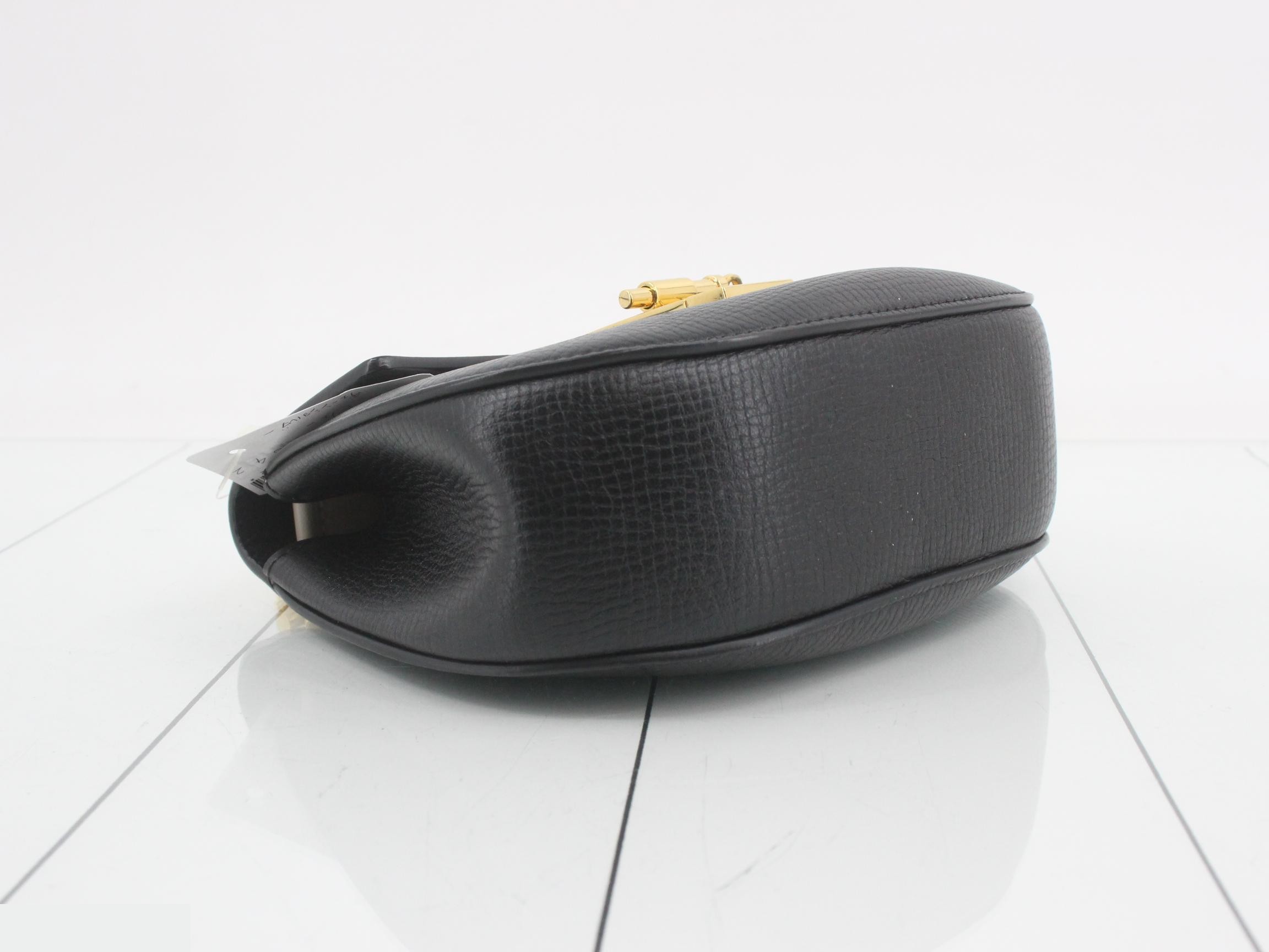 Drew Chain Shoulder Bag, Black x Ivory — view 5