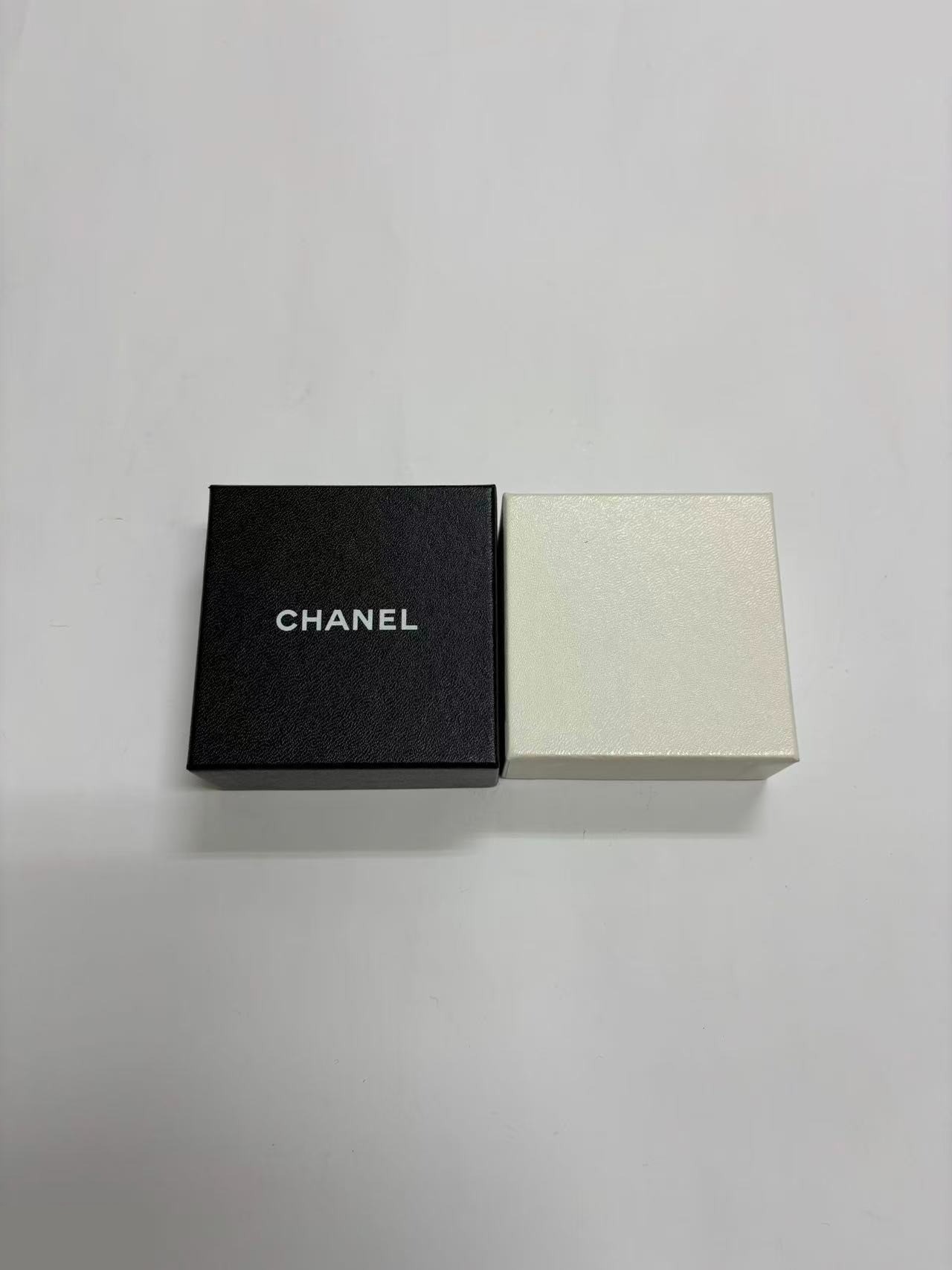 Camellia earrings, 97A, with box. — view 7