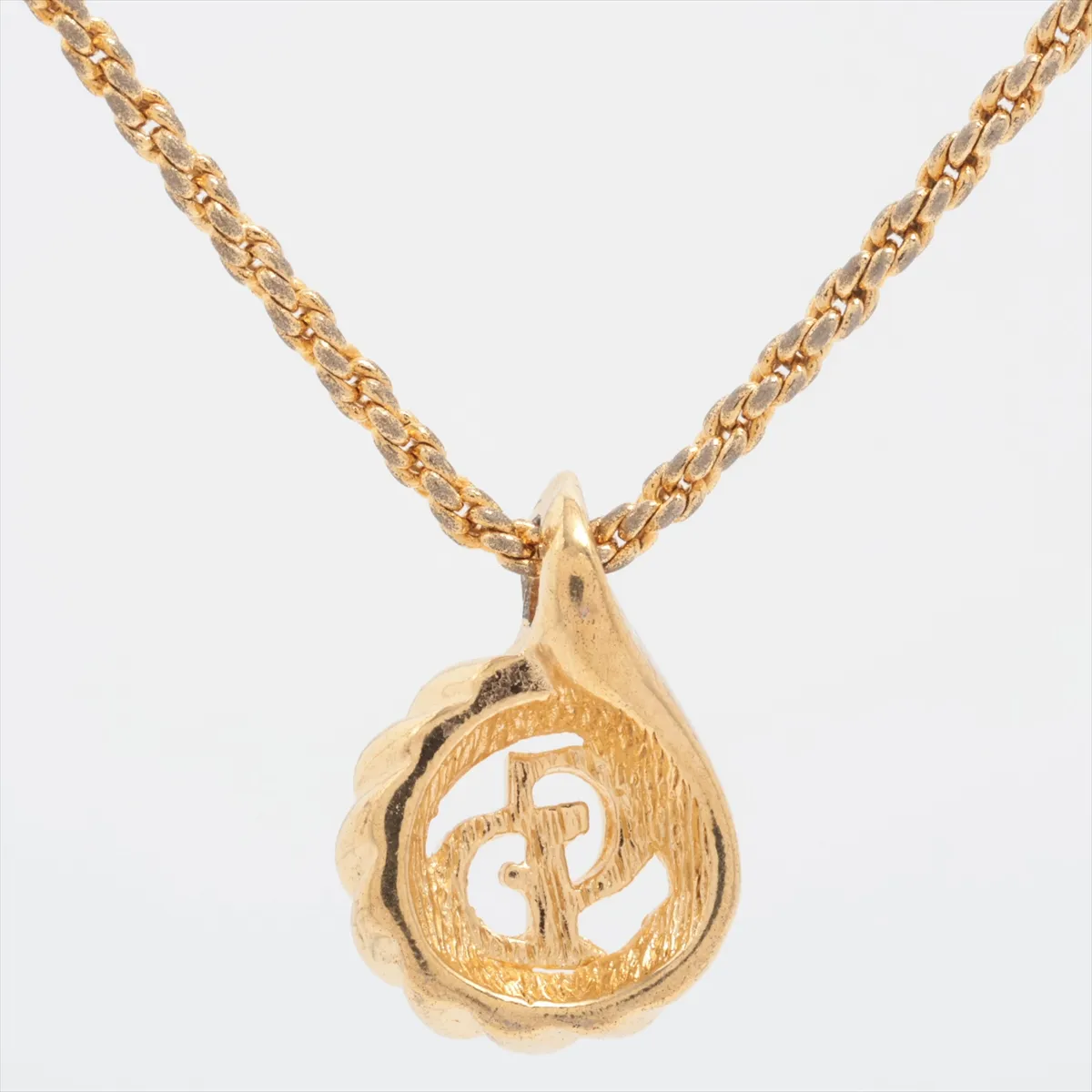 CD Logo Necklace GP Gold — view 2