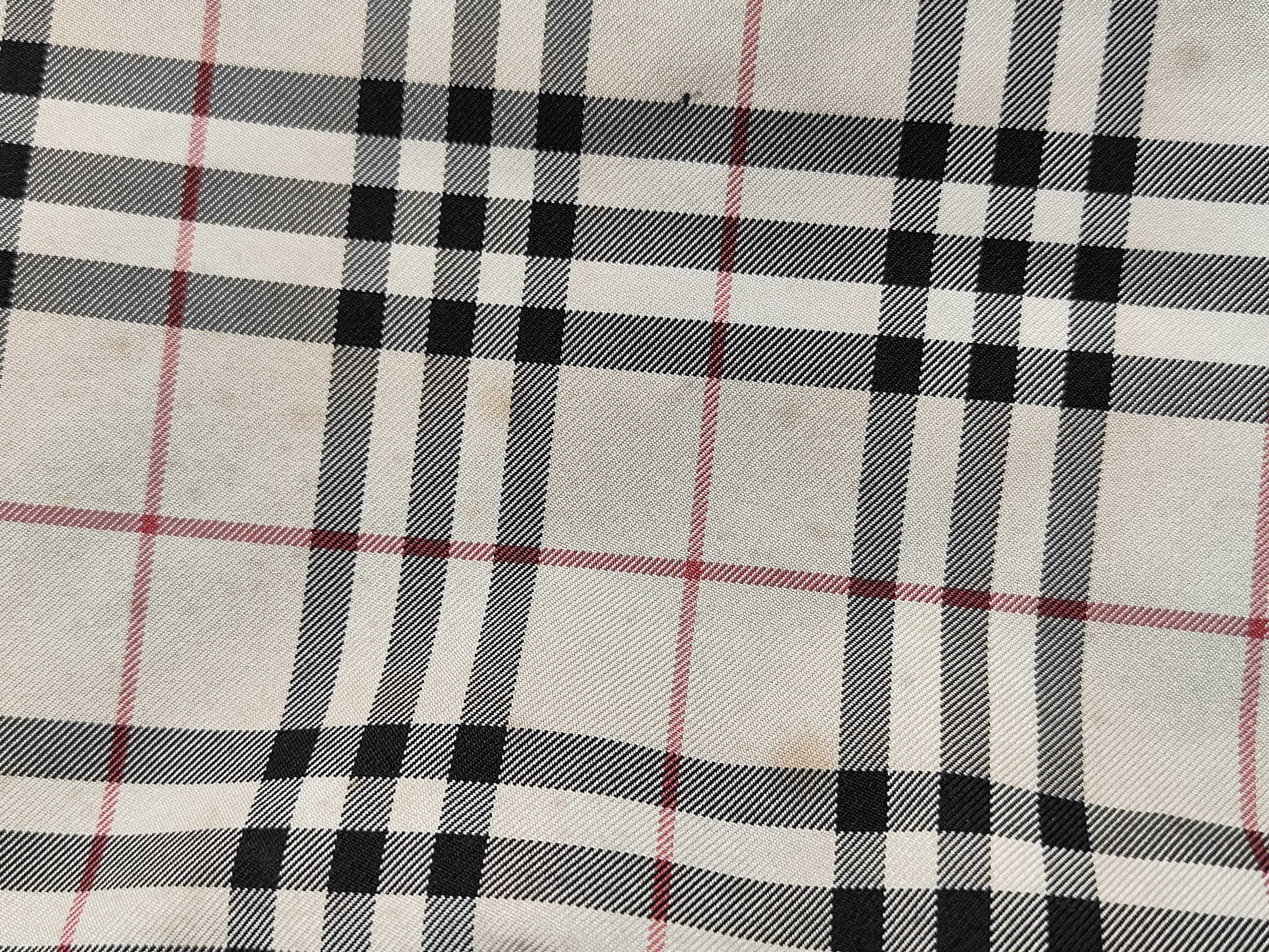 Blue Label Tote Bag, Nylon, Beige Check Tote Bag — view 12