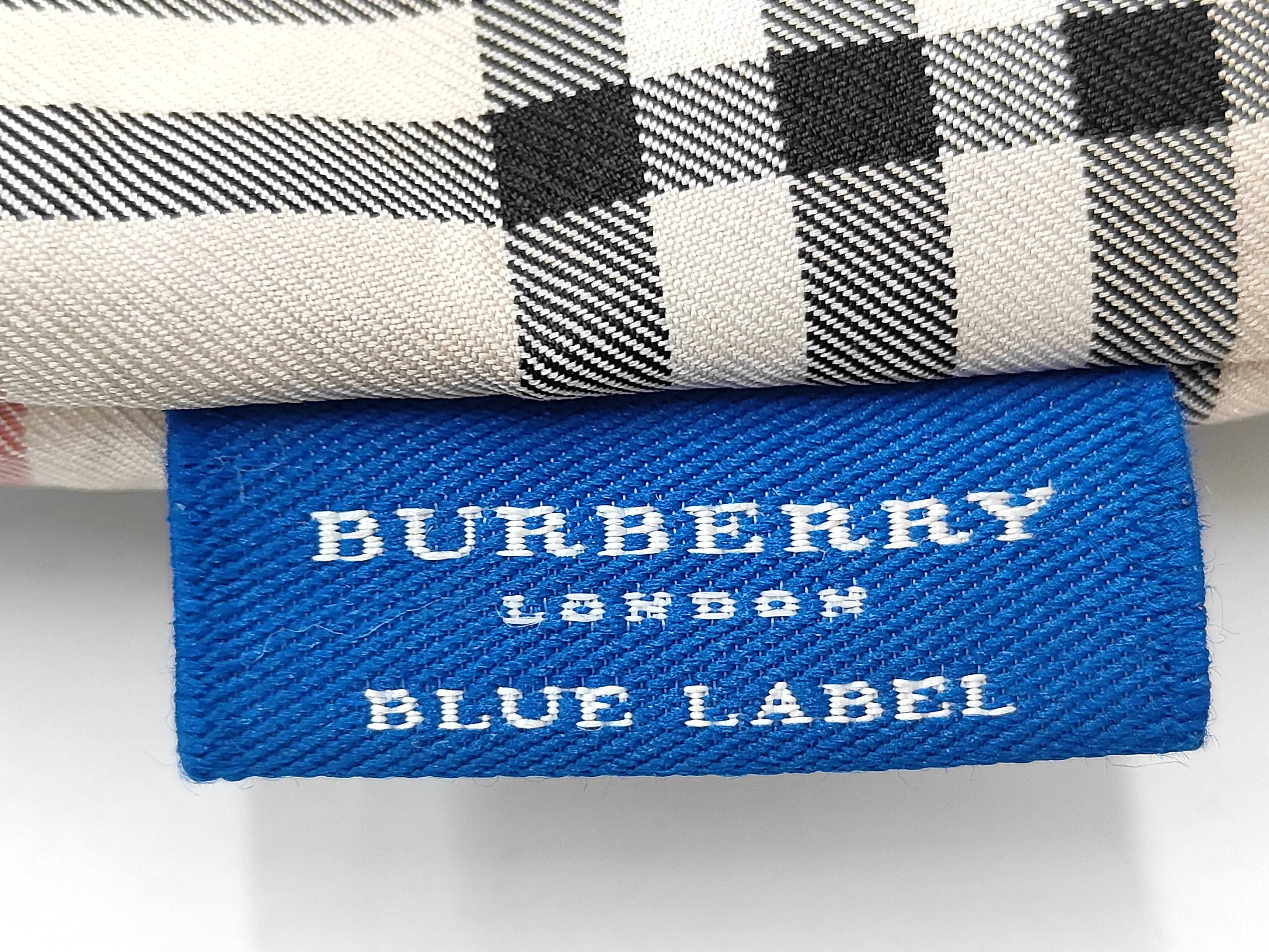 Blue Label Tote Bag, Nylon, Beige Check Tote Bag — view 15