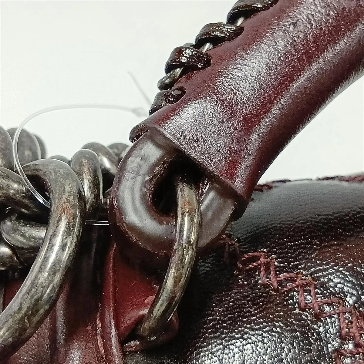 Boy Chanel Leather 2-Way Handbag, Top Handle, Bordeaux, Gunmetal Hardware, 21020955, Serial Number 21 — view 10