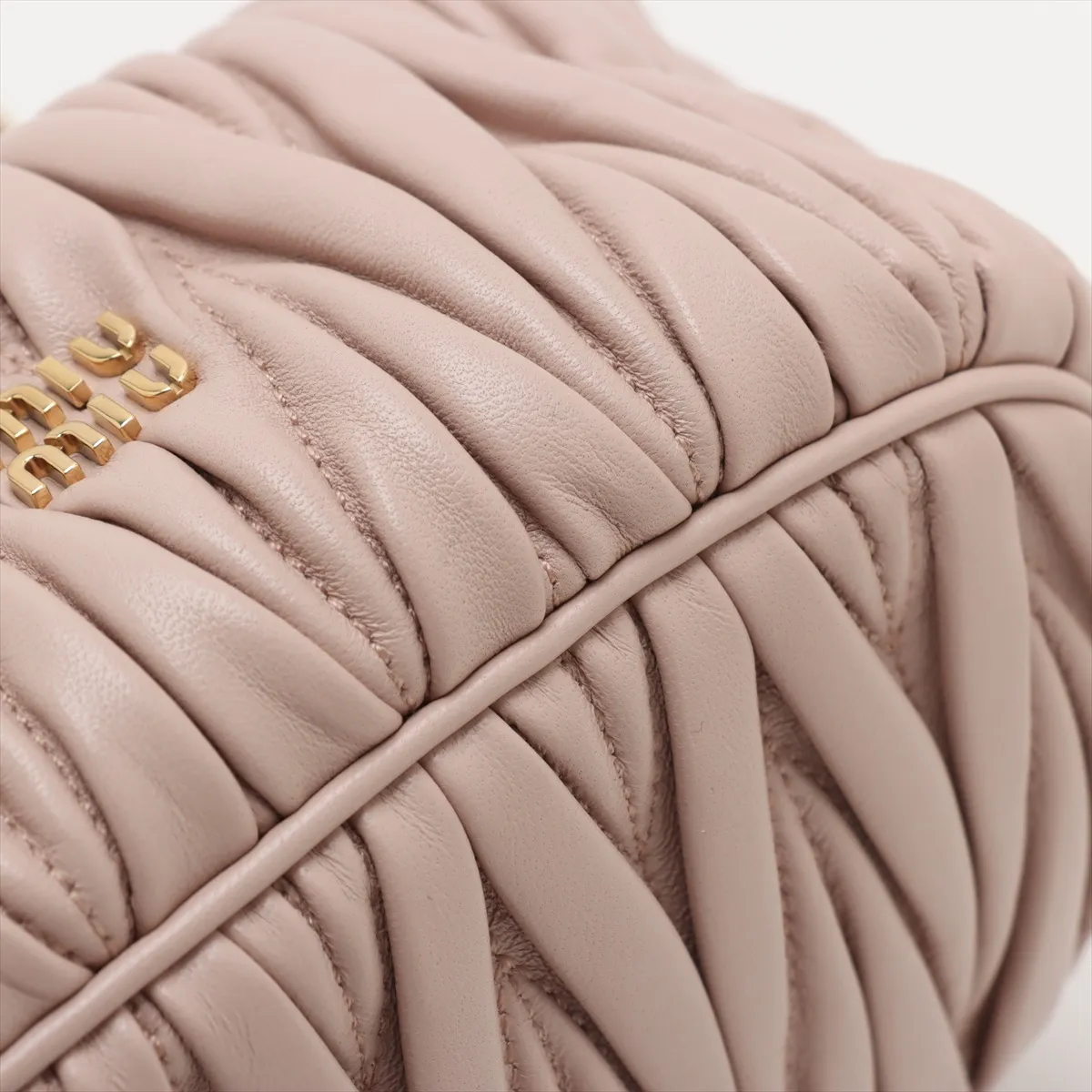 Matelasse Leather Shoulder Bag Pink 5NE026 — view 8