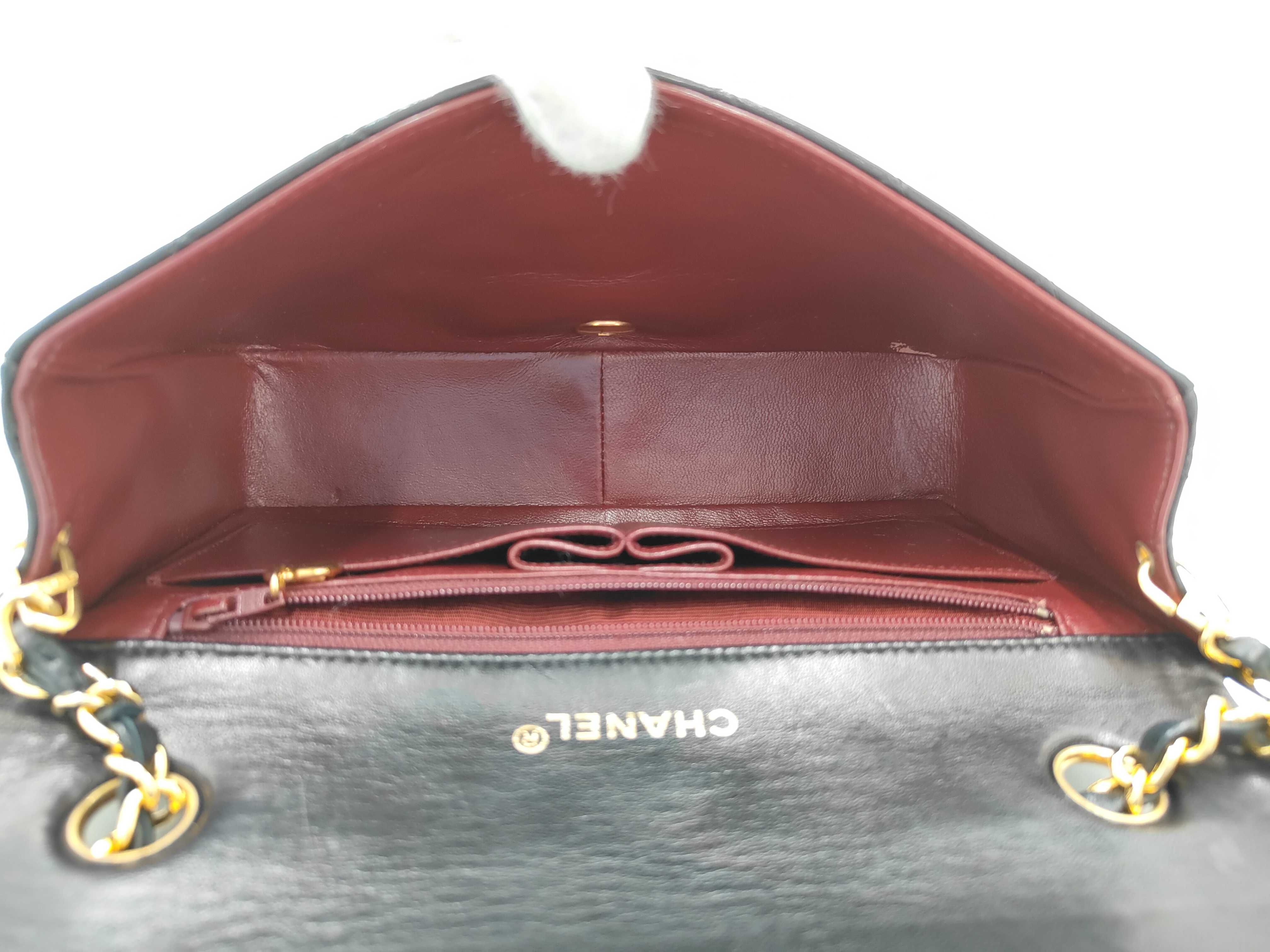 Matelassé Full Flap Shoulder Bag, Black, with Box — view 11