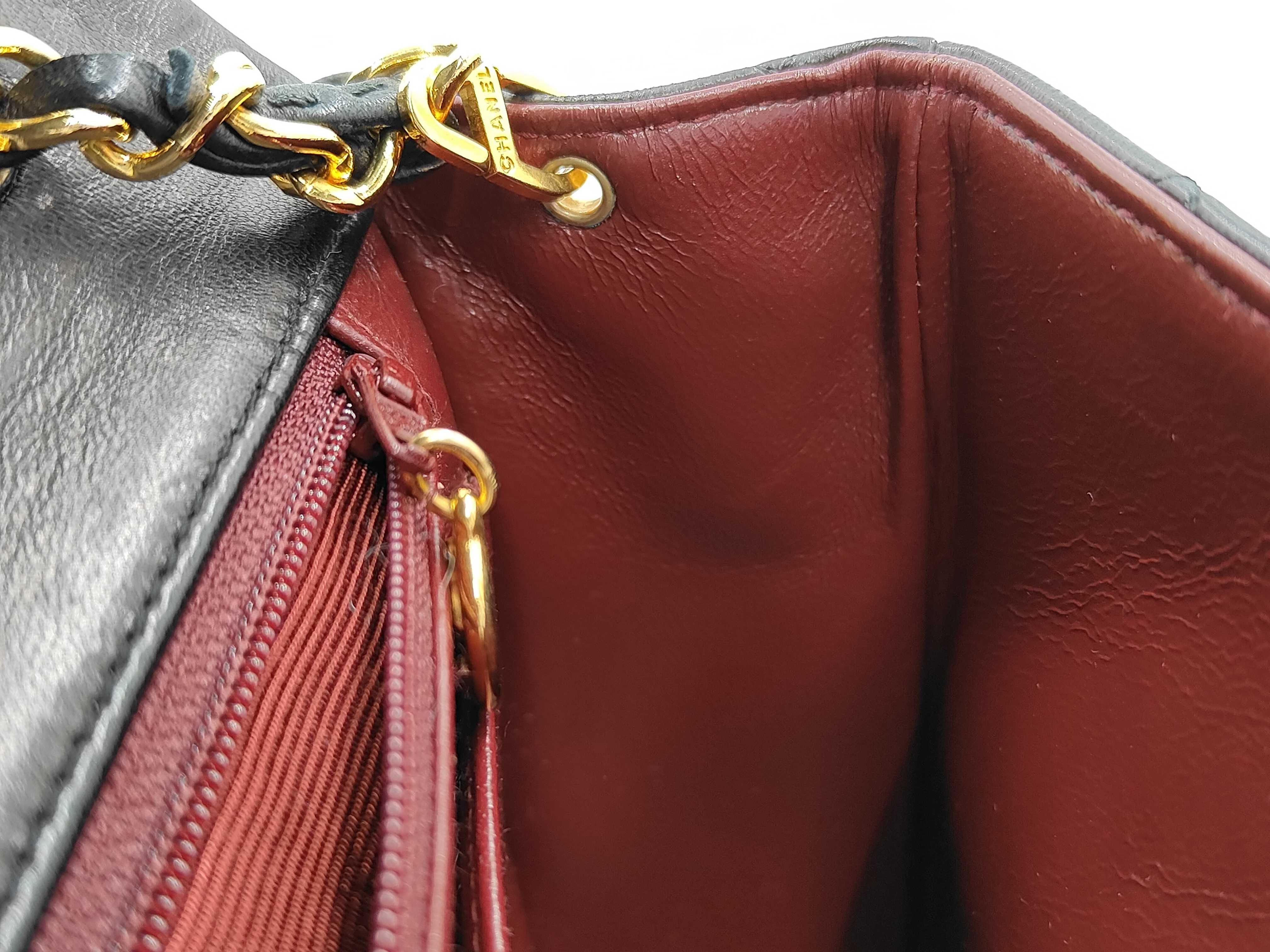 Matelassé Full Flap Shoulder Bag, Black, with Box — view 10