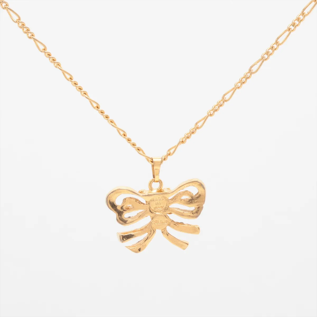 Macadam Necklace, GP x Rhinestones, Gold. Shows signs of wear, — view 2