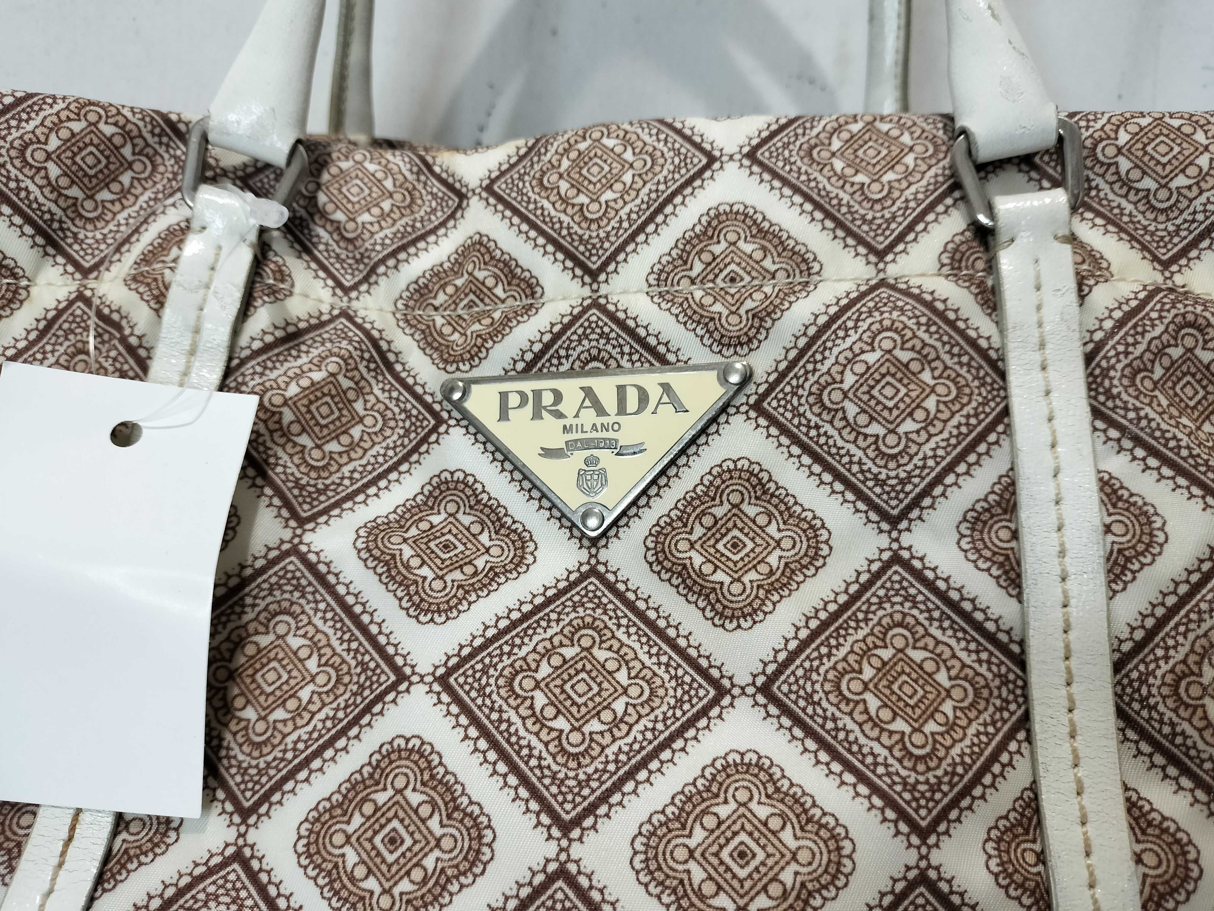 Nylon Triangle Logo Tote Bag Handbag — view 2