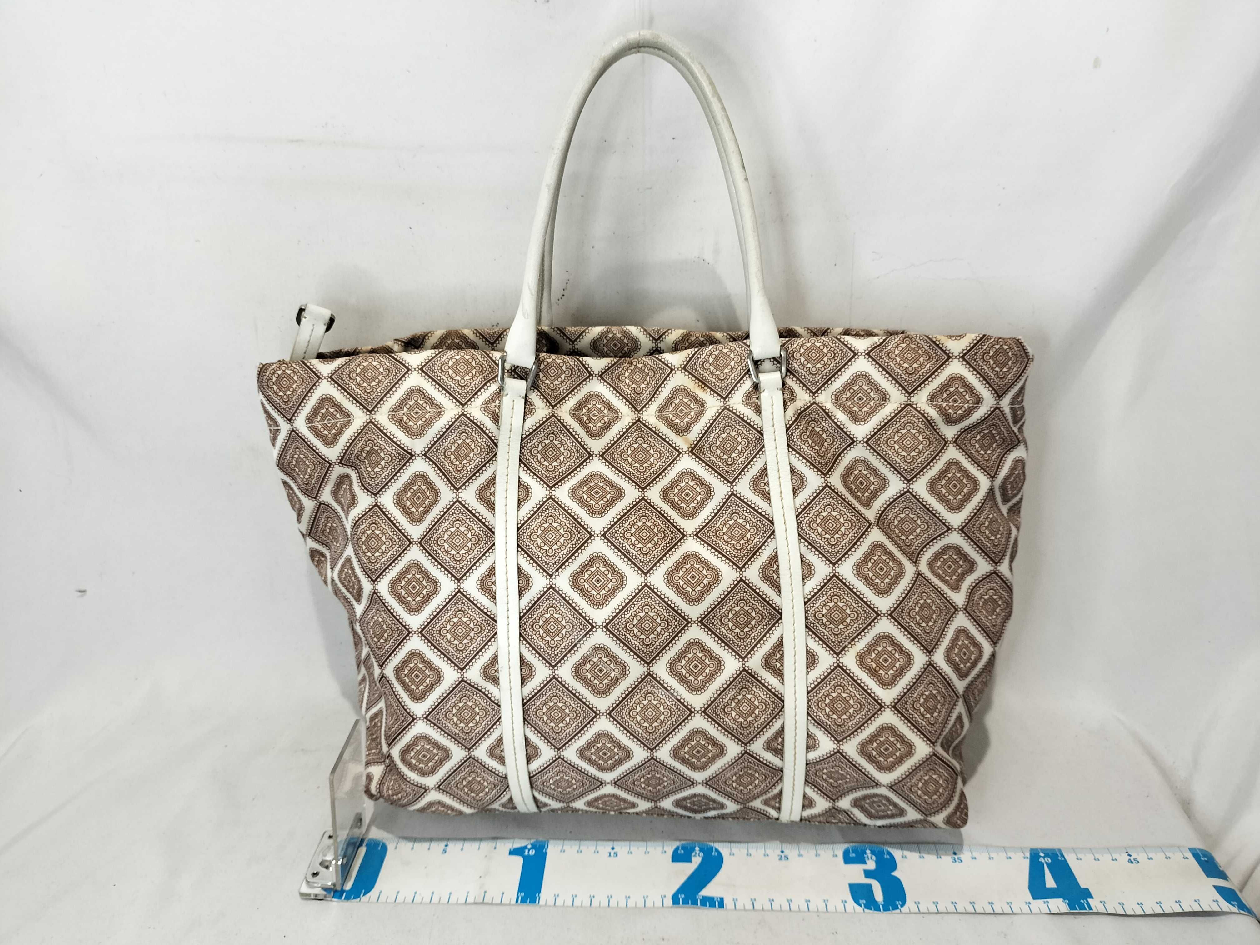 Nylon Triangle Logo Tote Bag Handbag — view 3