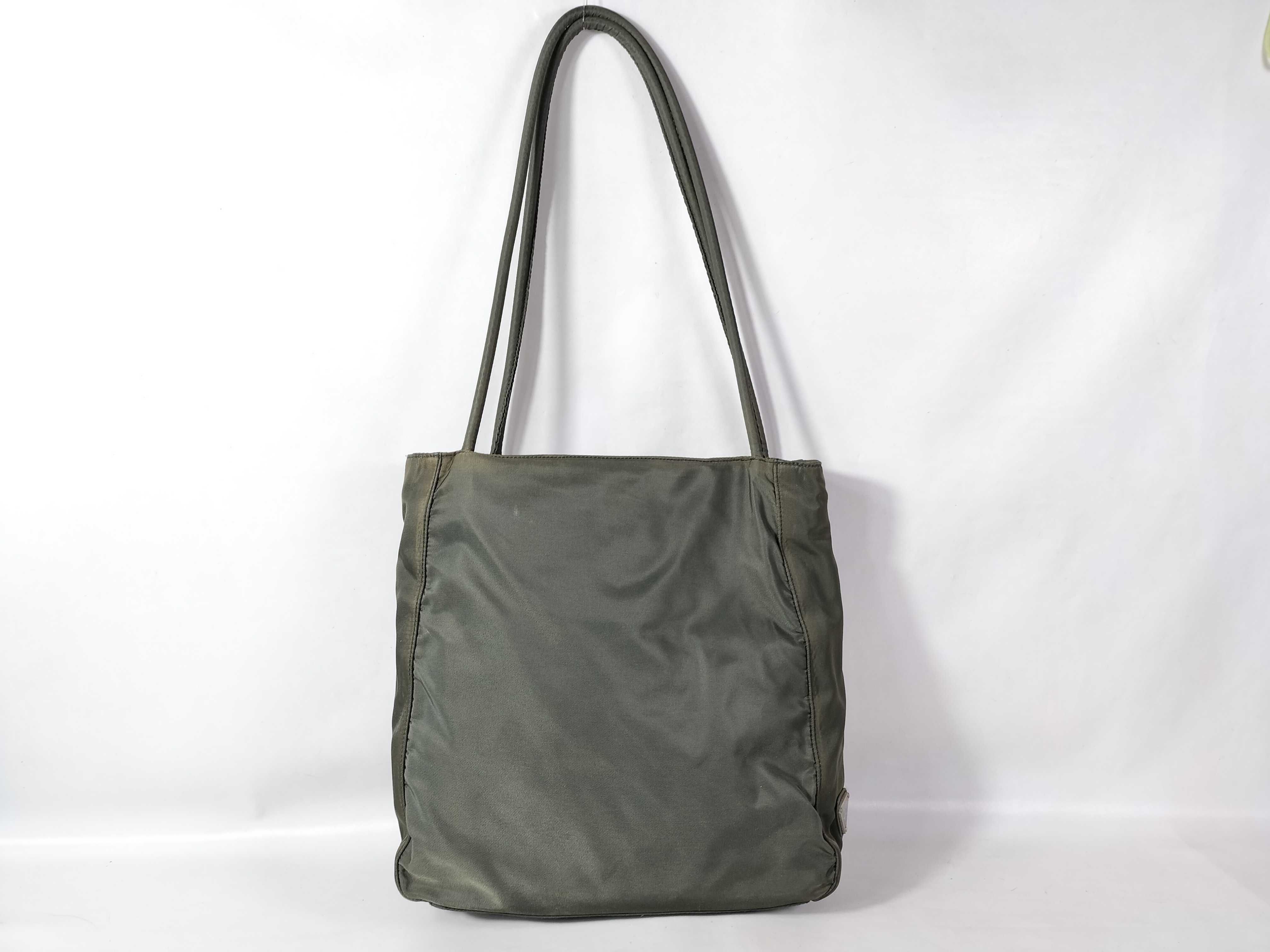Nylon Tote Bag (White Tag, Size 52) - Khaki Tote Bag