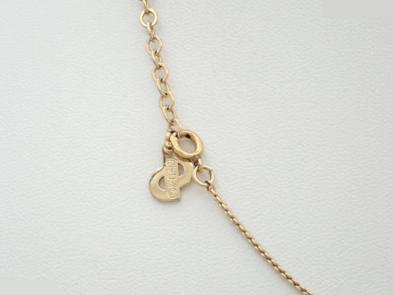 CD logo GP necklace, neck circumference approximately 41cm — view 2
