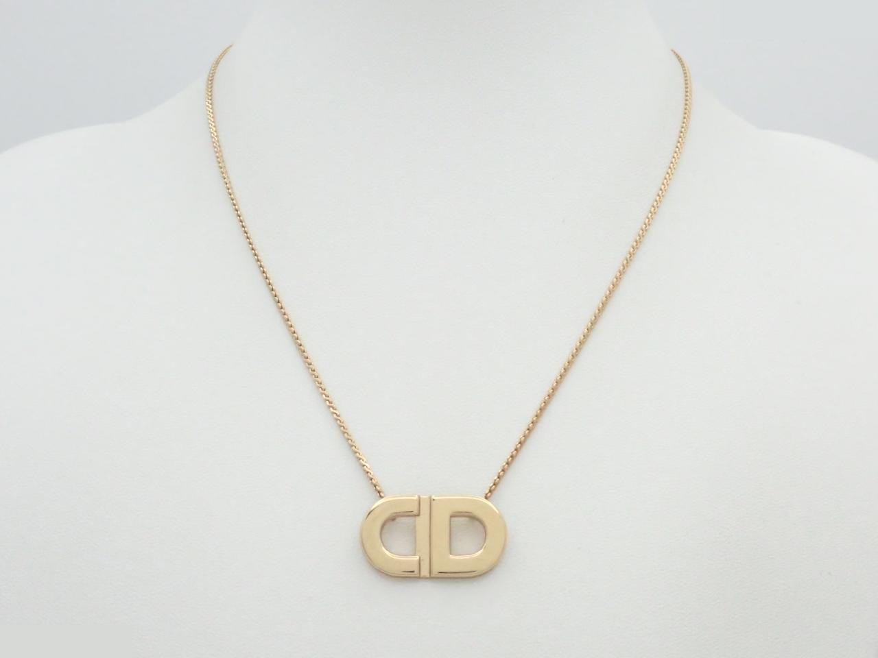 CD logo GP necklace, neck circumference approximately 41cm — view 3
