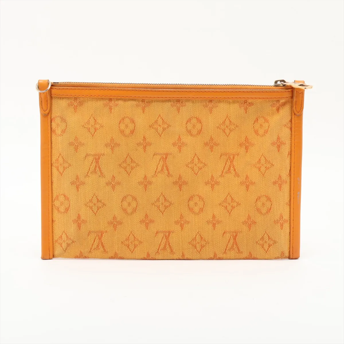 White Monogram Flat Messenger Bag M44640 CA1149 Gray x Orange (RFID detected) — view 4