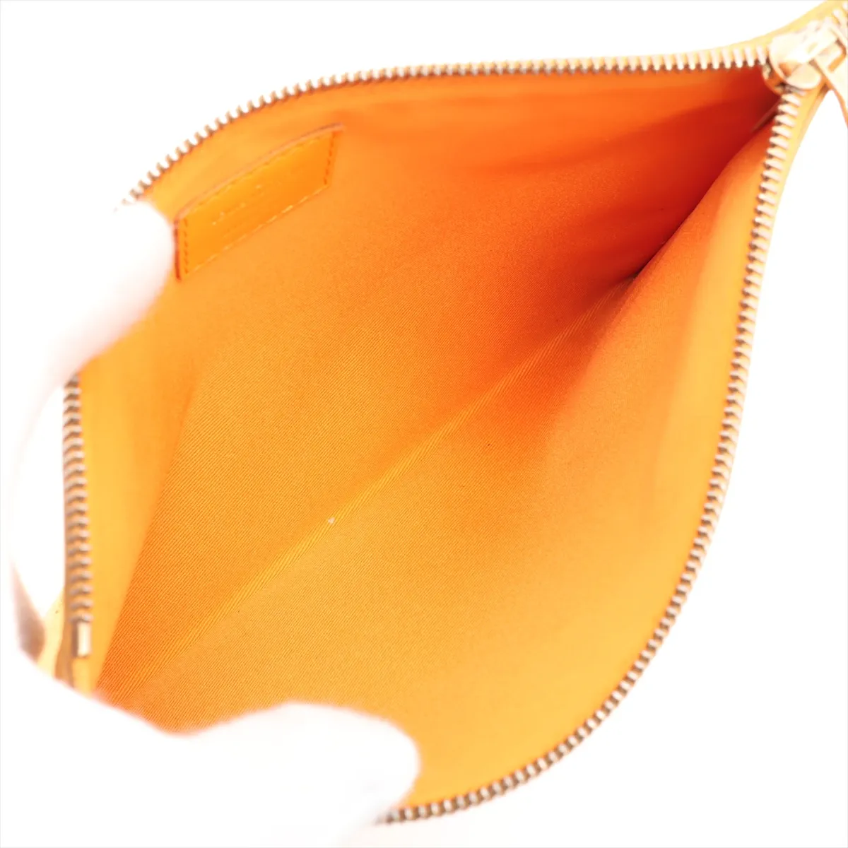 White Monogram Flat Messenger Bag M44640 CA1149 Gray x Orange (RFID detected) — view 9