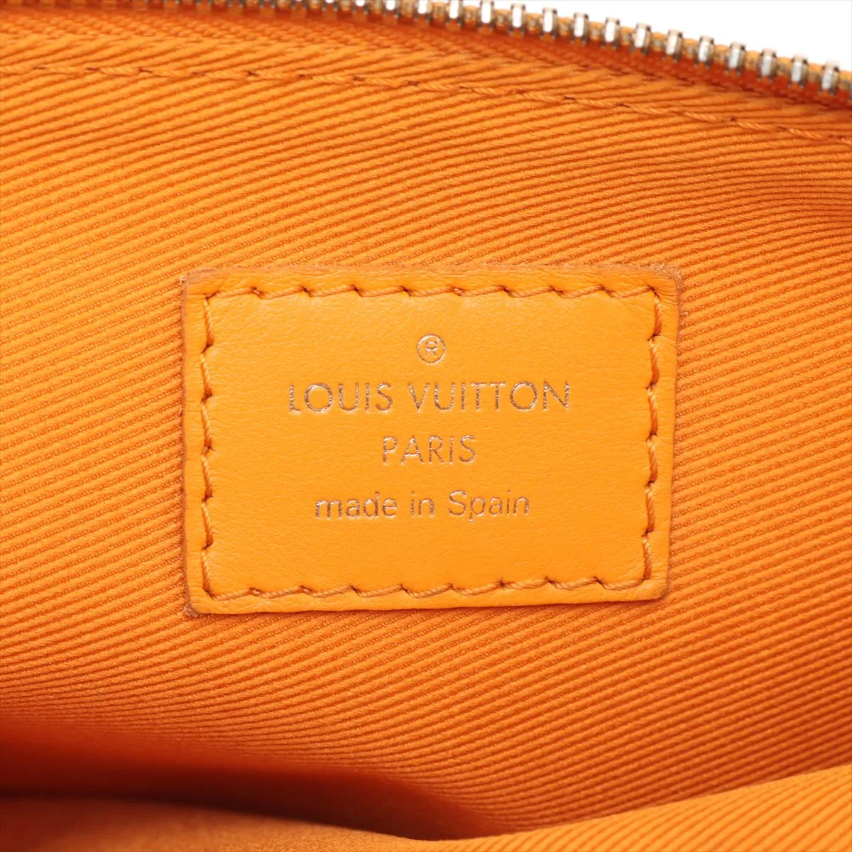 White Monogram Flat Messenger Bag M44640 CA1149 Gray x Orange (RFID detected) — view 10