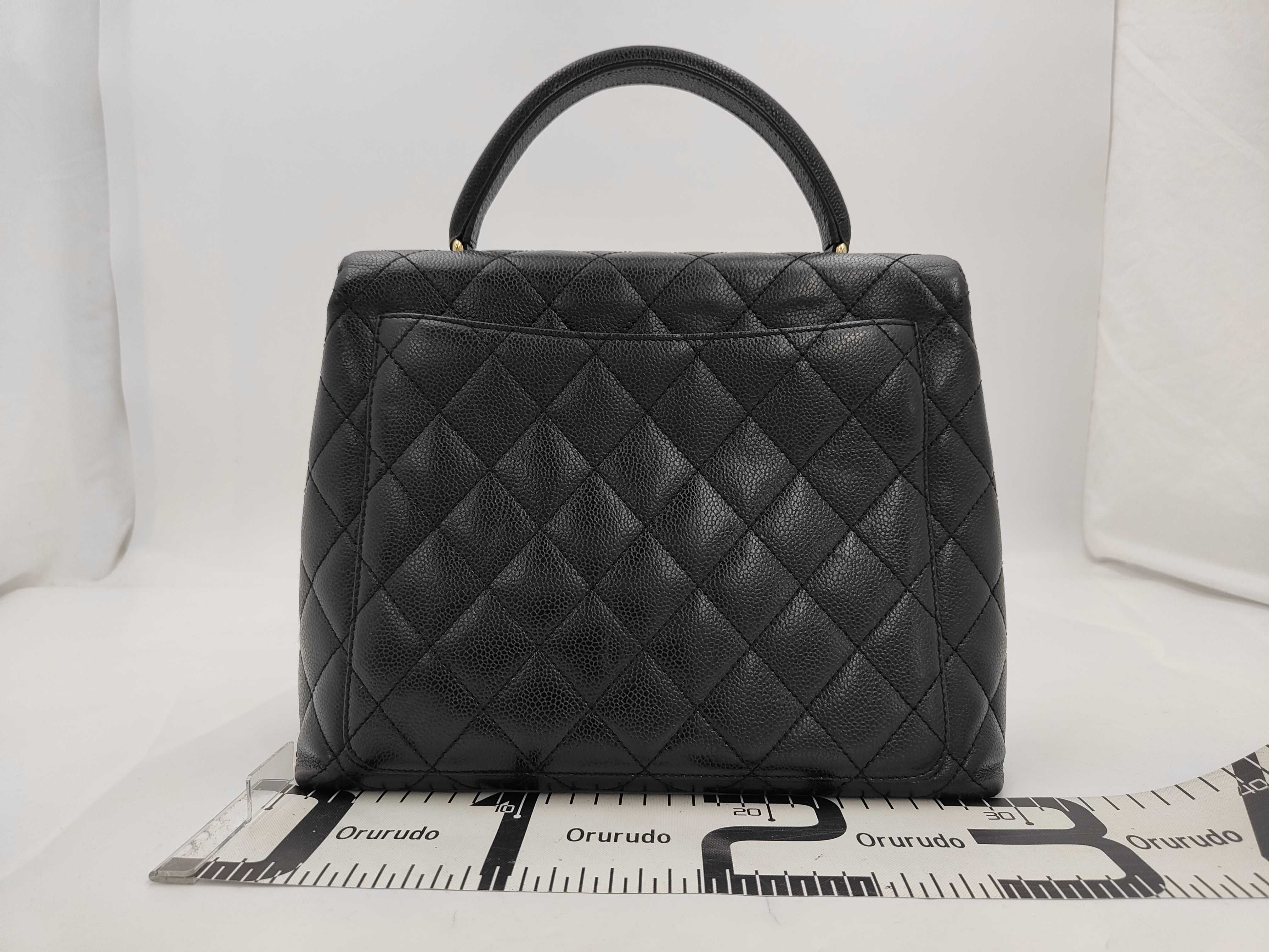 Matelasse Cocomark caviar skin hand bag handbag — view 2