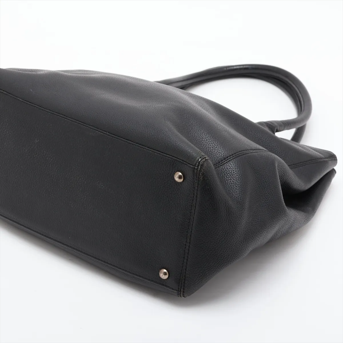 Executive Leather Tote Bag, Black with Gunmetal Hardware, 6202285 (Serial Number 6-series), Pouch not included. — view 3
